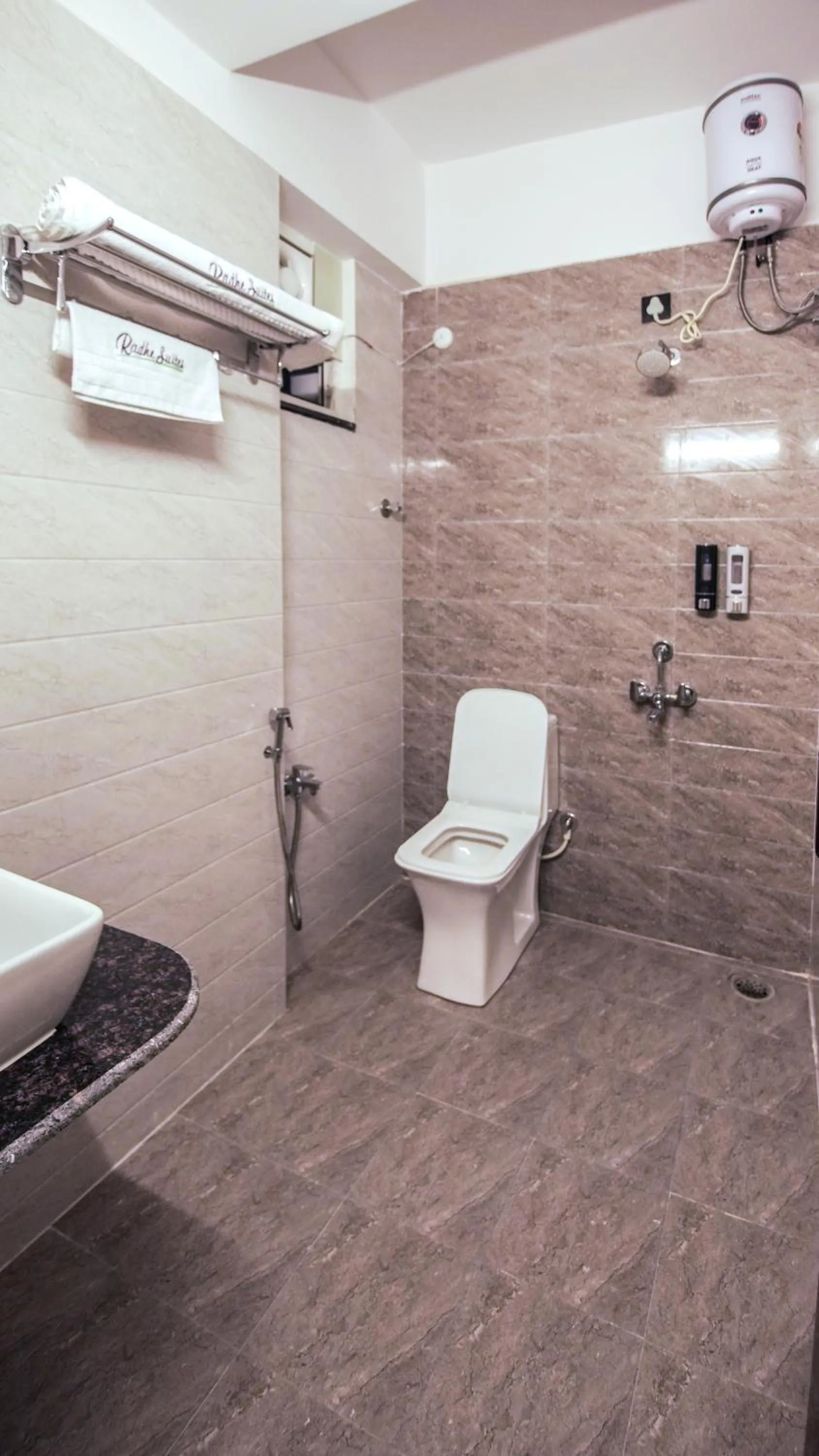 Shower in Radhe Suites