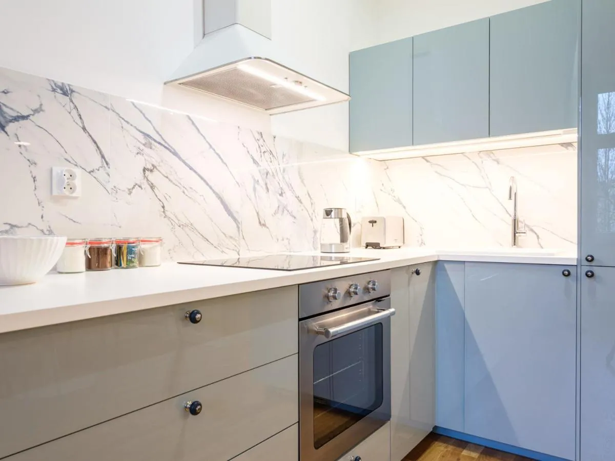 Kitchen or kitchenette in Tyzenhauz Suites Topolowa