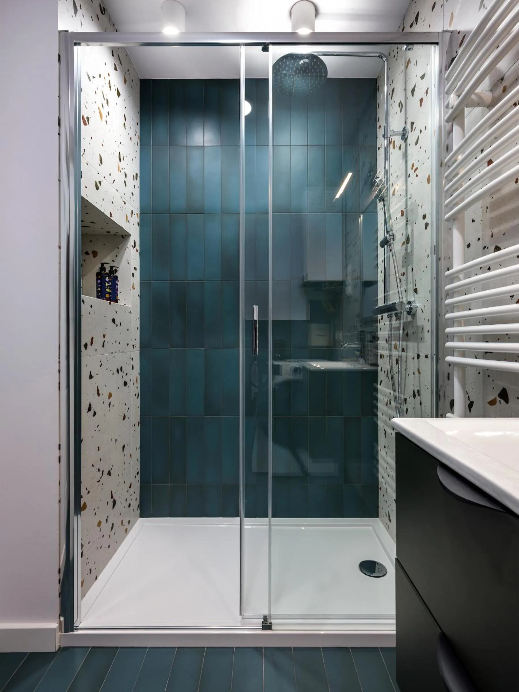 Shower in Tyzenhauz Suites Topolowa
