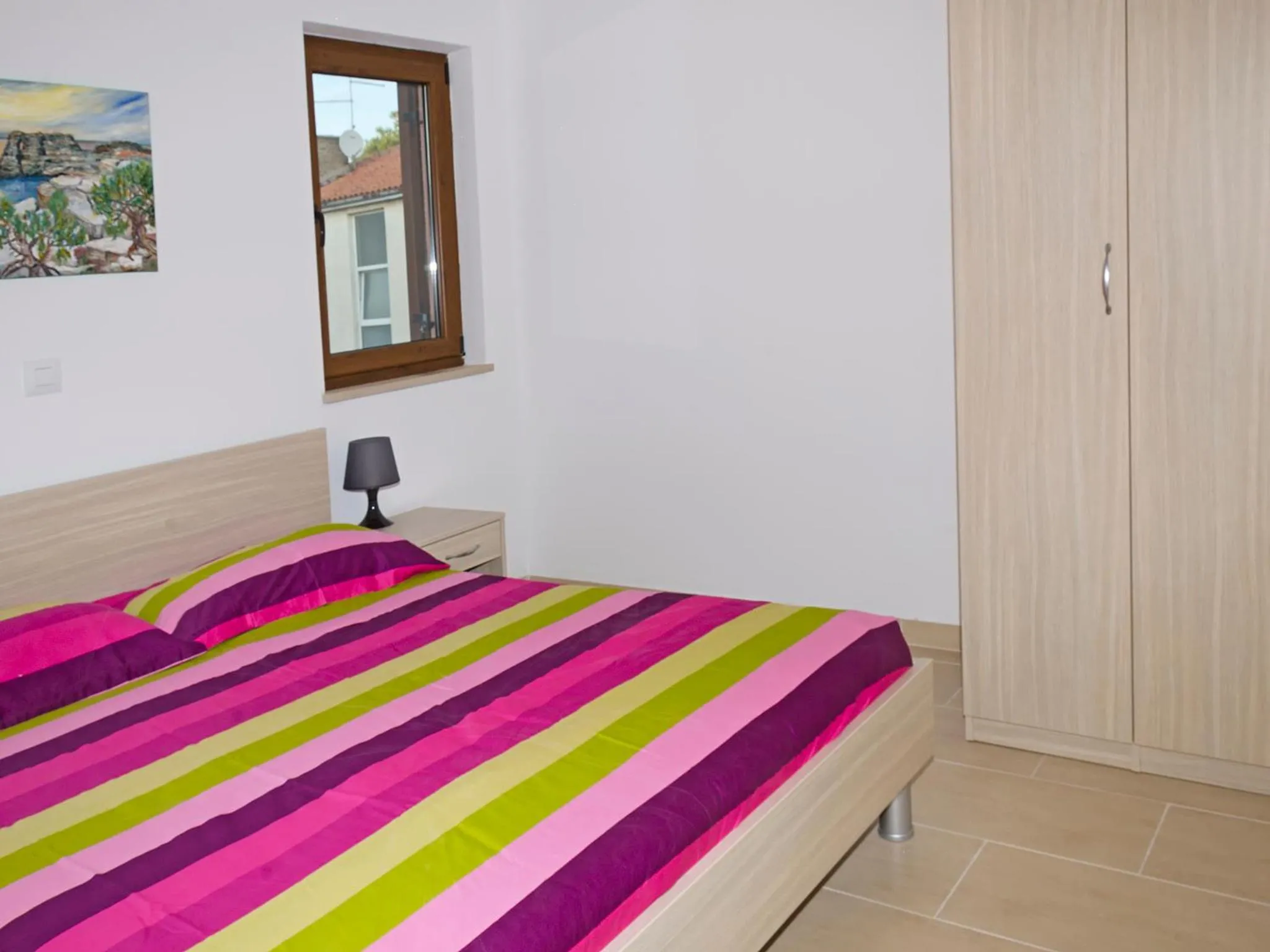 Bed in Sanja Apartments Rivarela