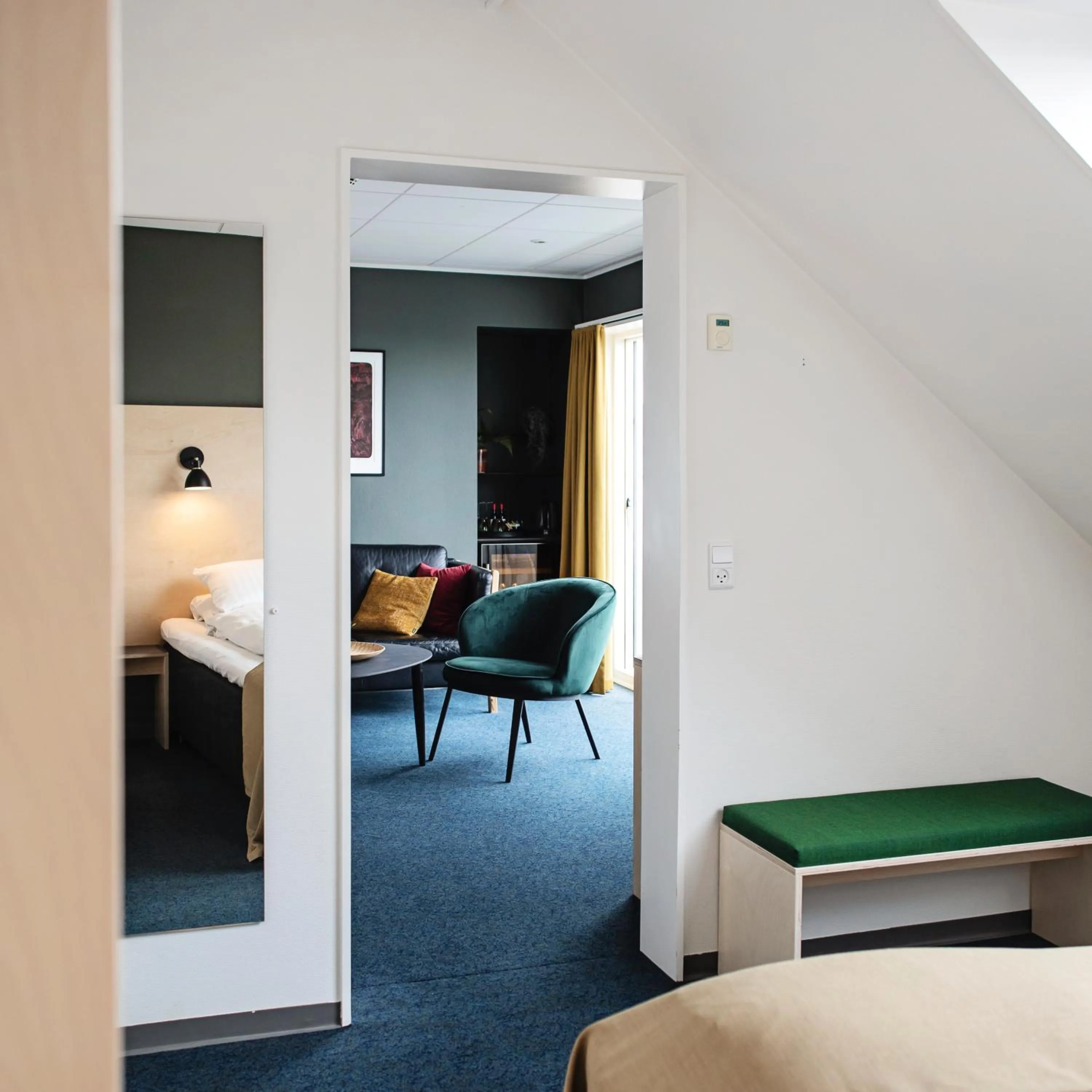 Seating area, Bed in 62N Hotel - City Center