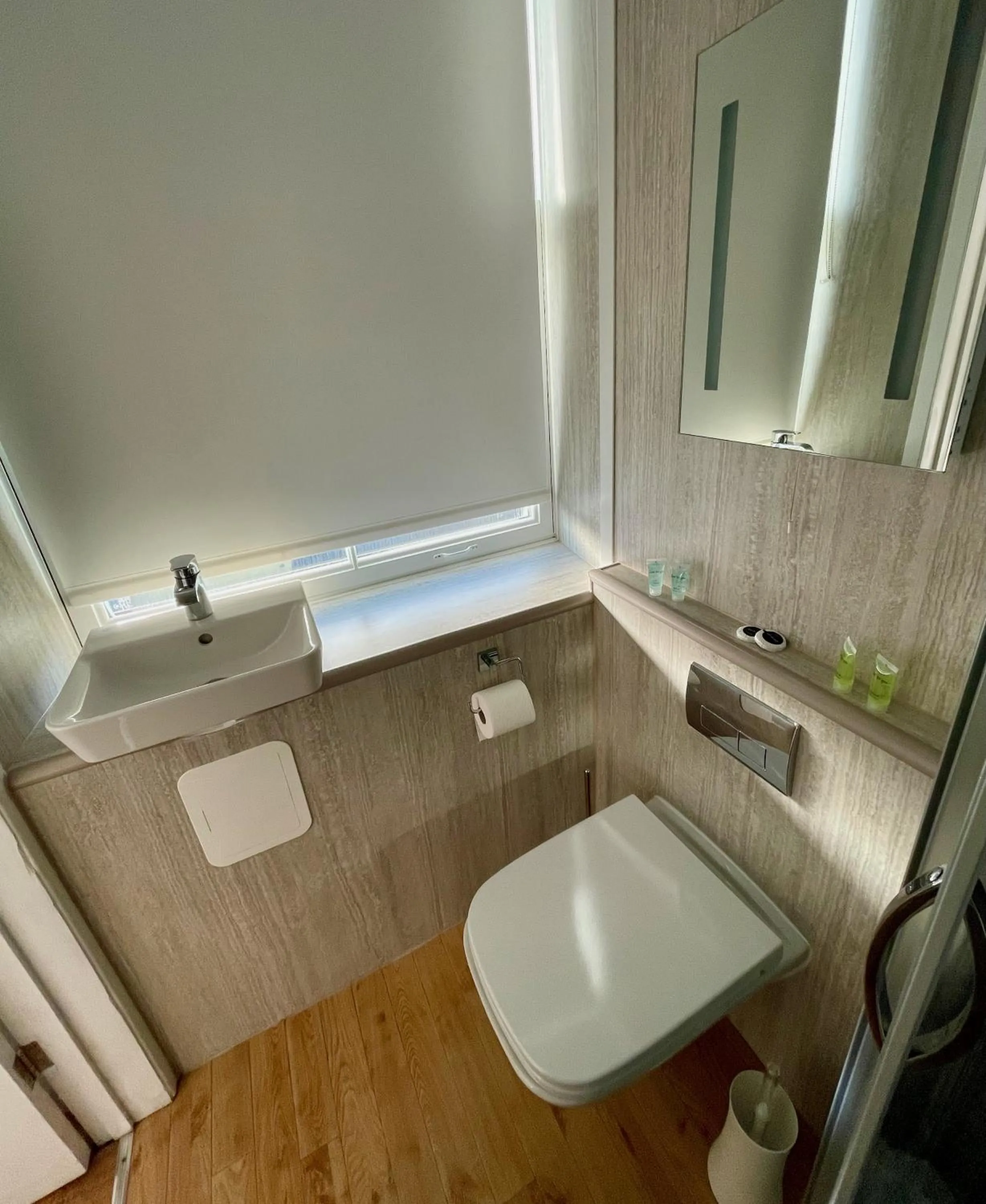 Toilet in The Queen's Head Hotel