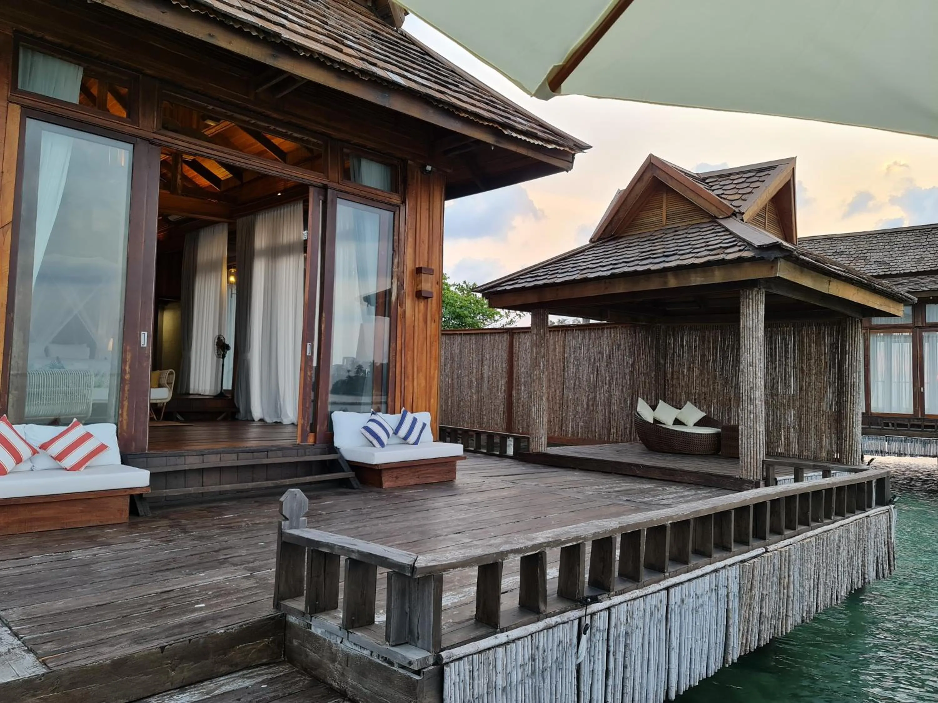 Patio in Full Moon Private Island