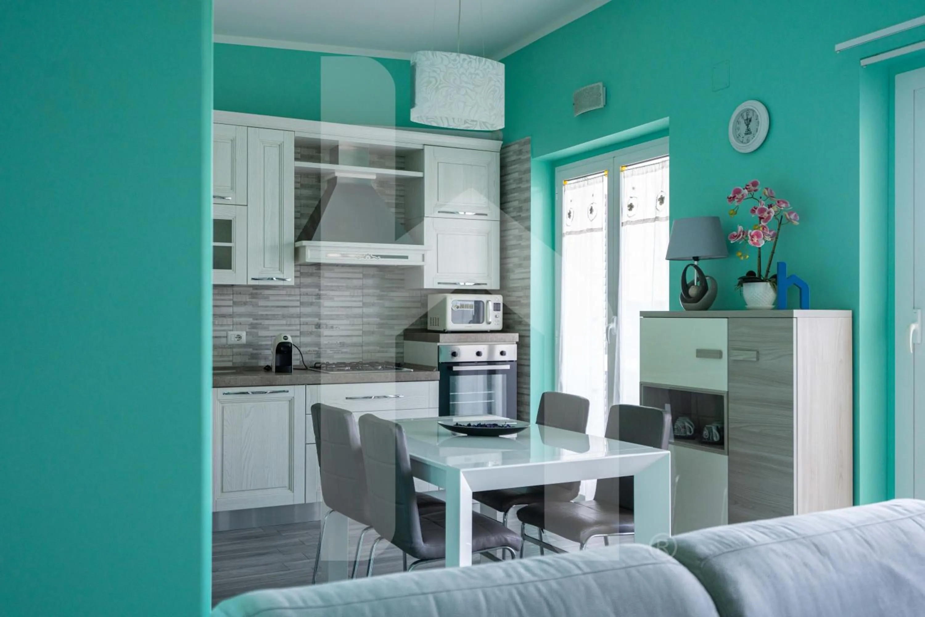 Kitchen or kitchenette in Homiday - Residence Mykonos