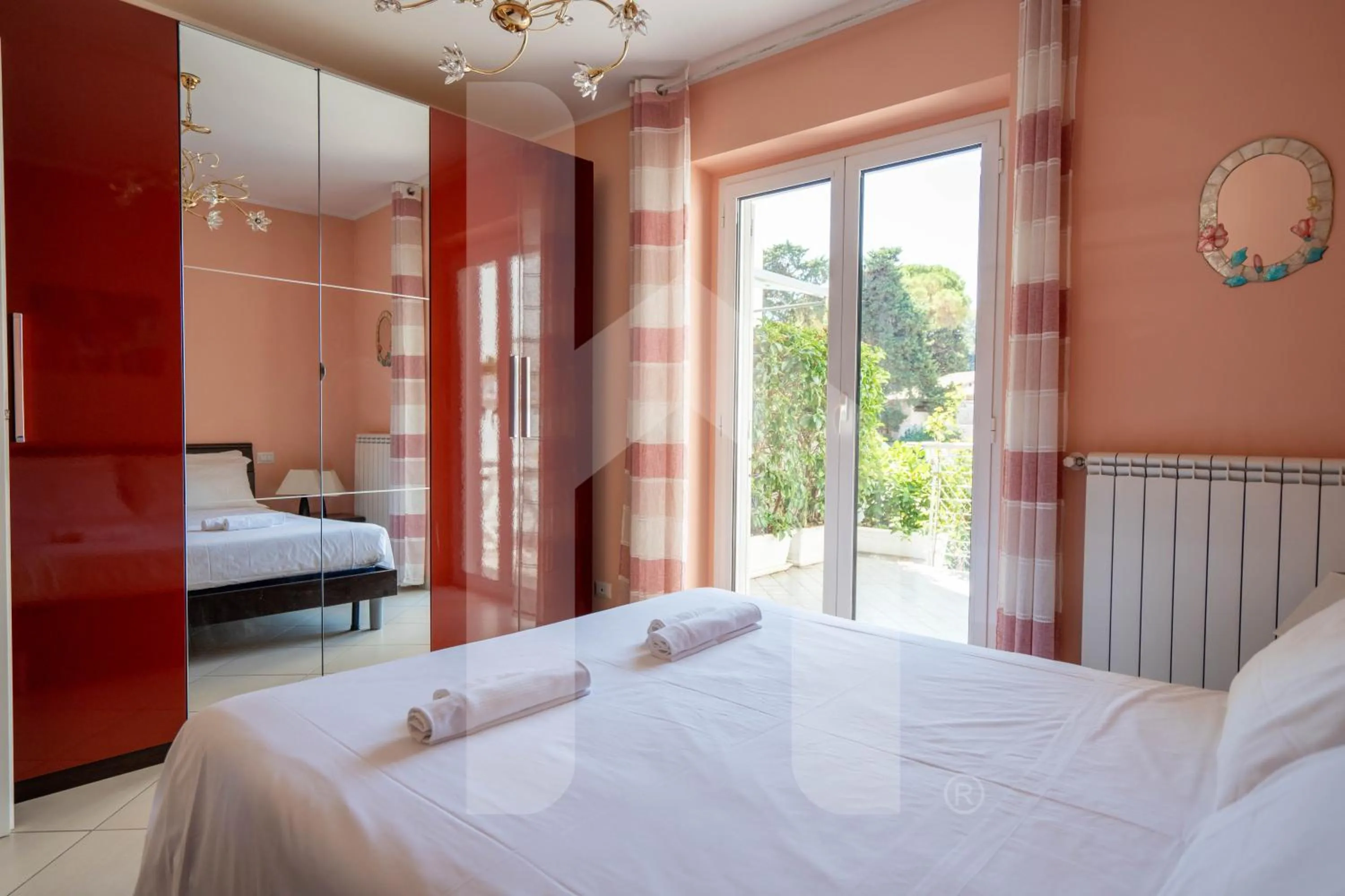 Bedroom, Bed in Homiday - Residence Mykonos