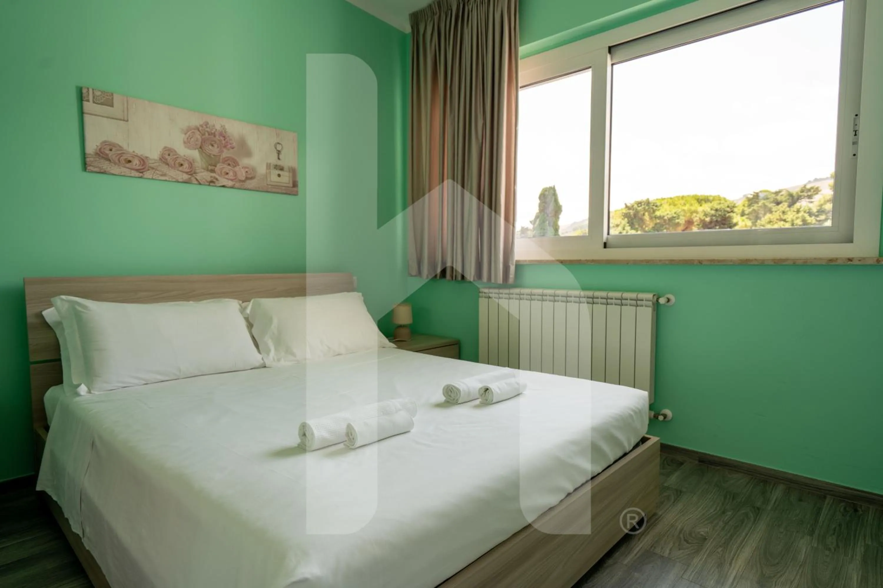 Bedroom, Bed in Homiday - Residence Mykonos