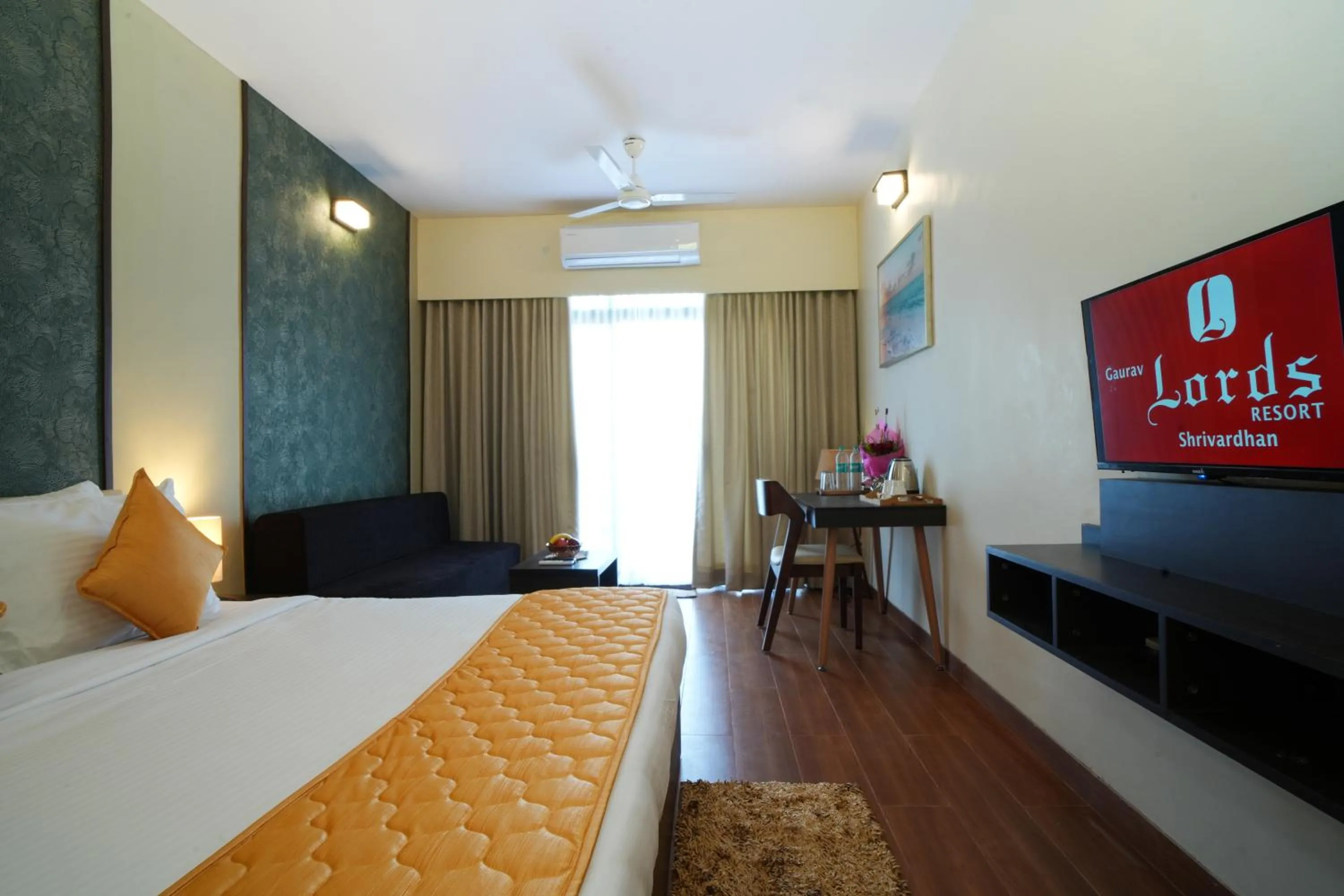 Bedroom, Bed in Gaurav Lords Resort