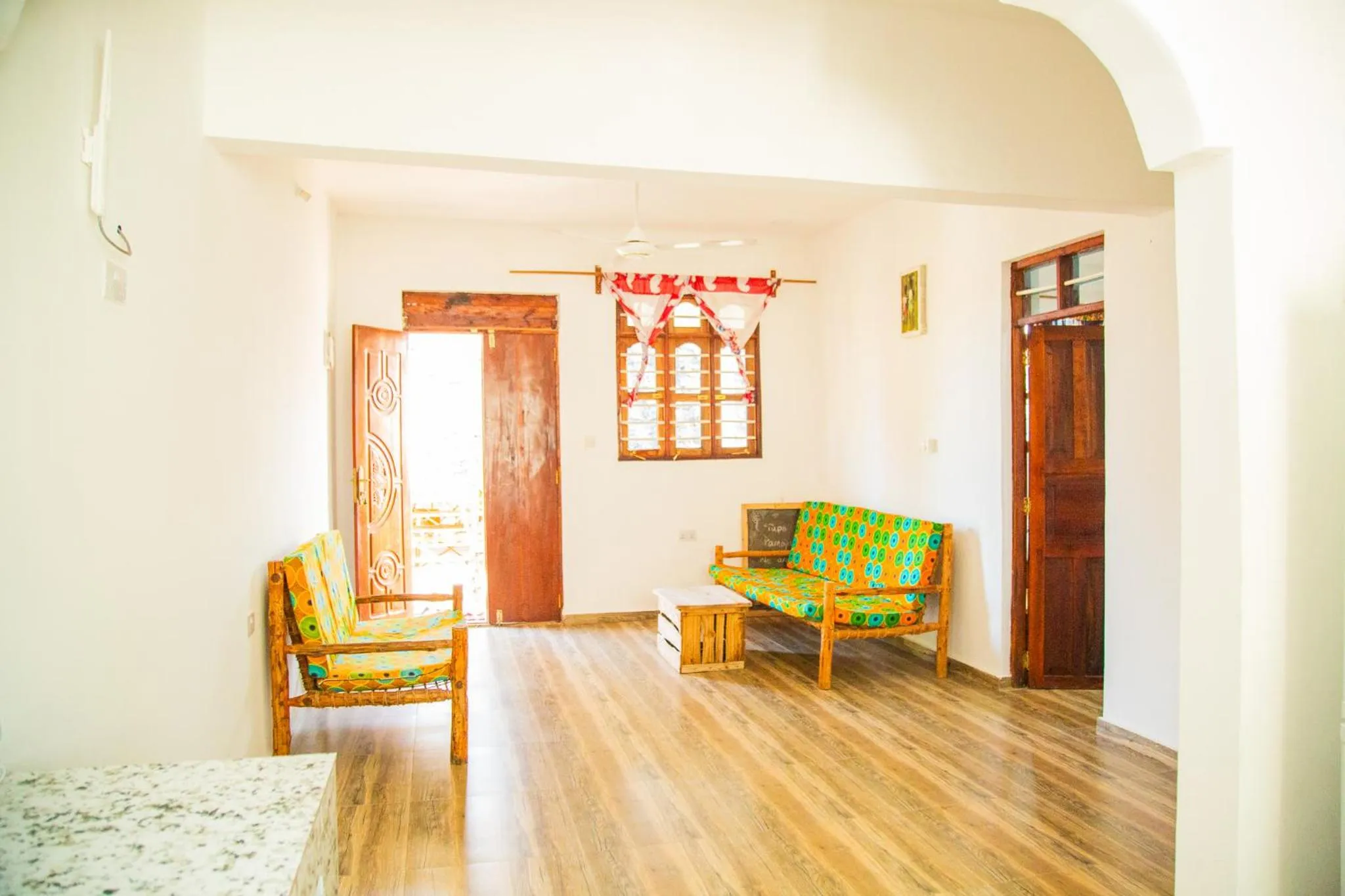 Seating area in Pamoja Beach Stays Hotel in Jambiani