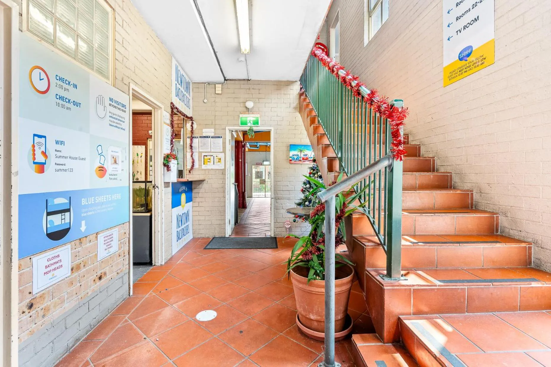 Lobby or reception in Newtown Backpackers