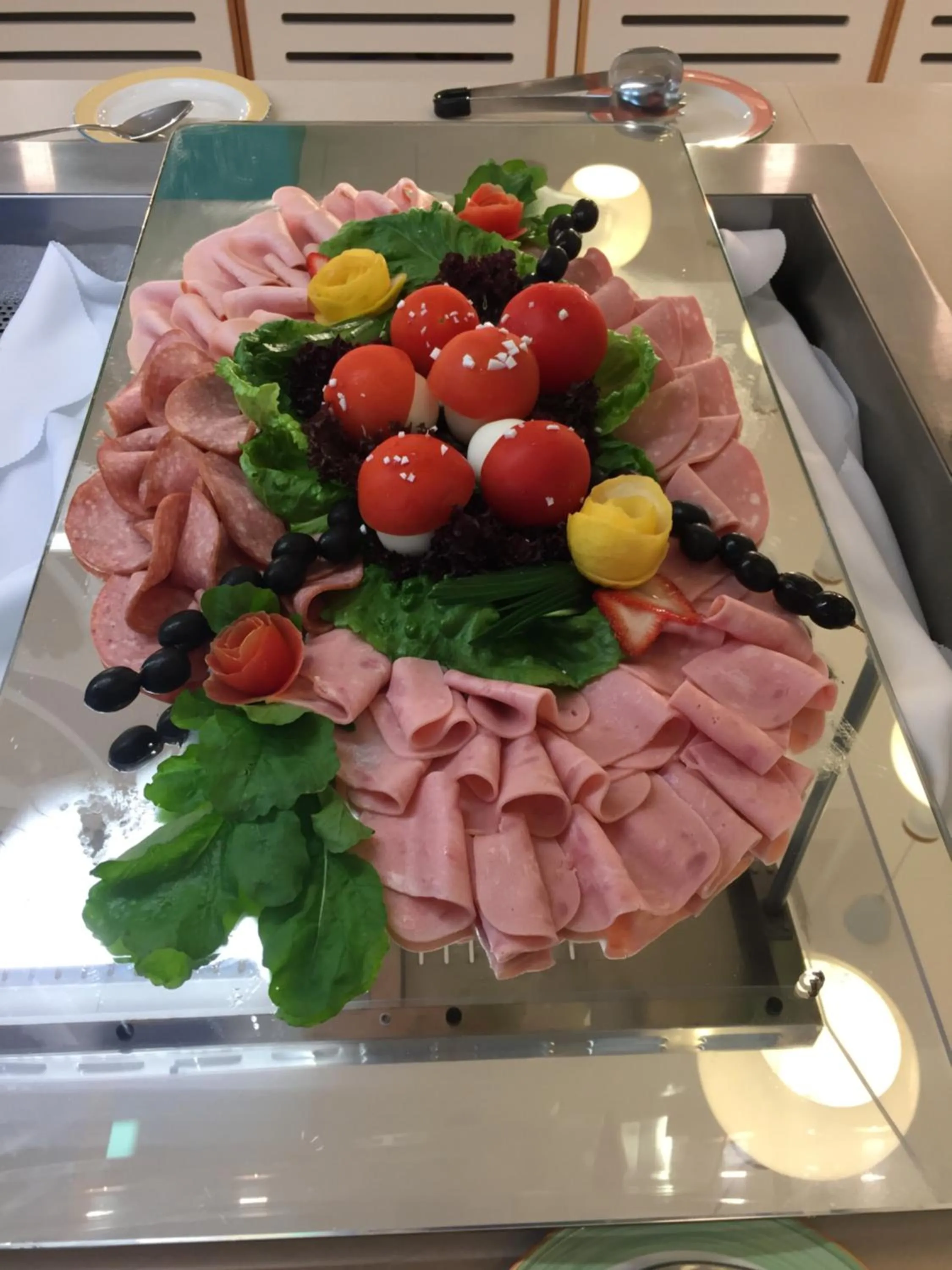 Buffet breakfast in Vrissaki Beach Hotel