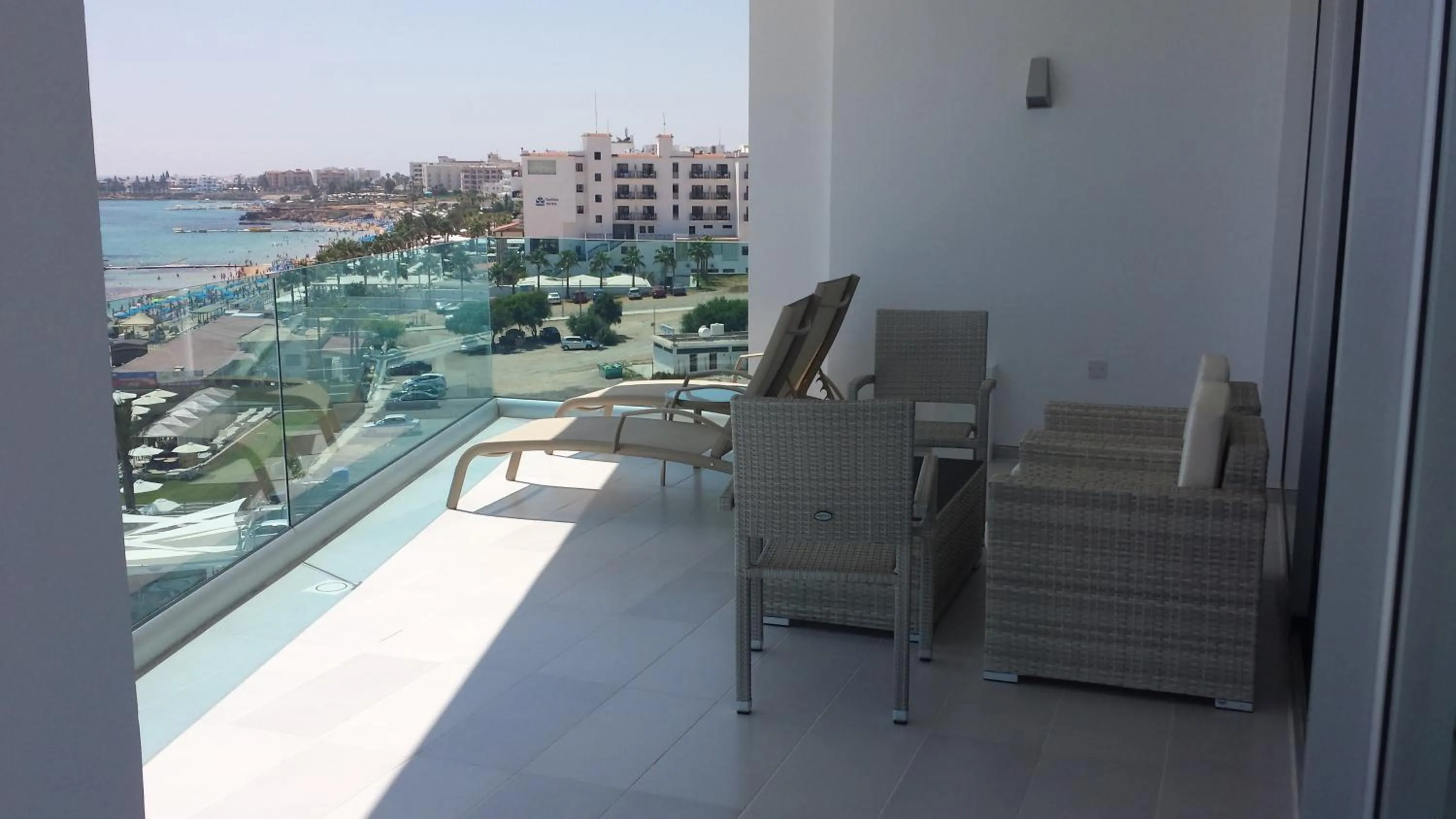 Balcony/Terrace in Vrissaki Beach Hotel