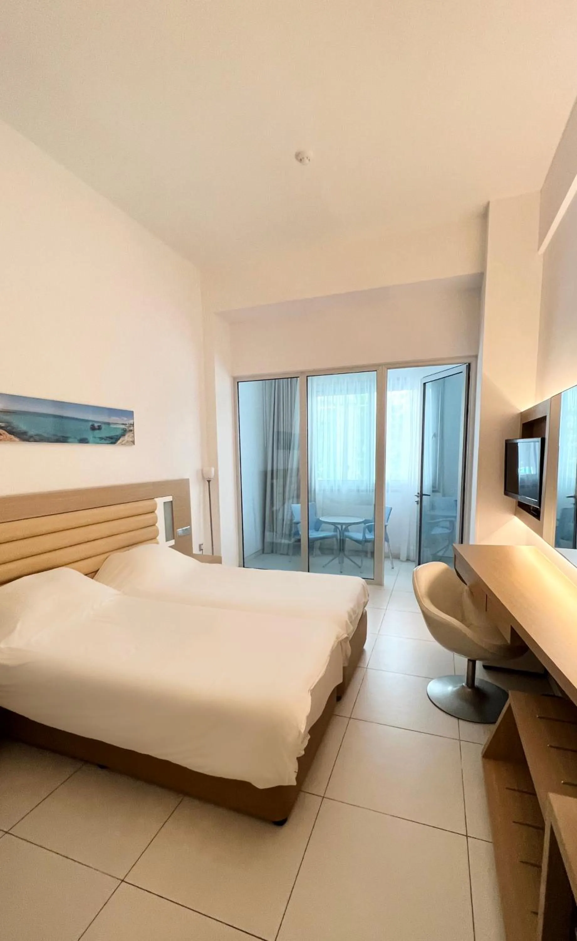 Bed in Vrissaki Beach Hotel