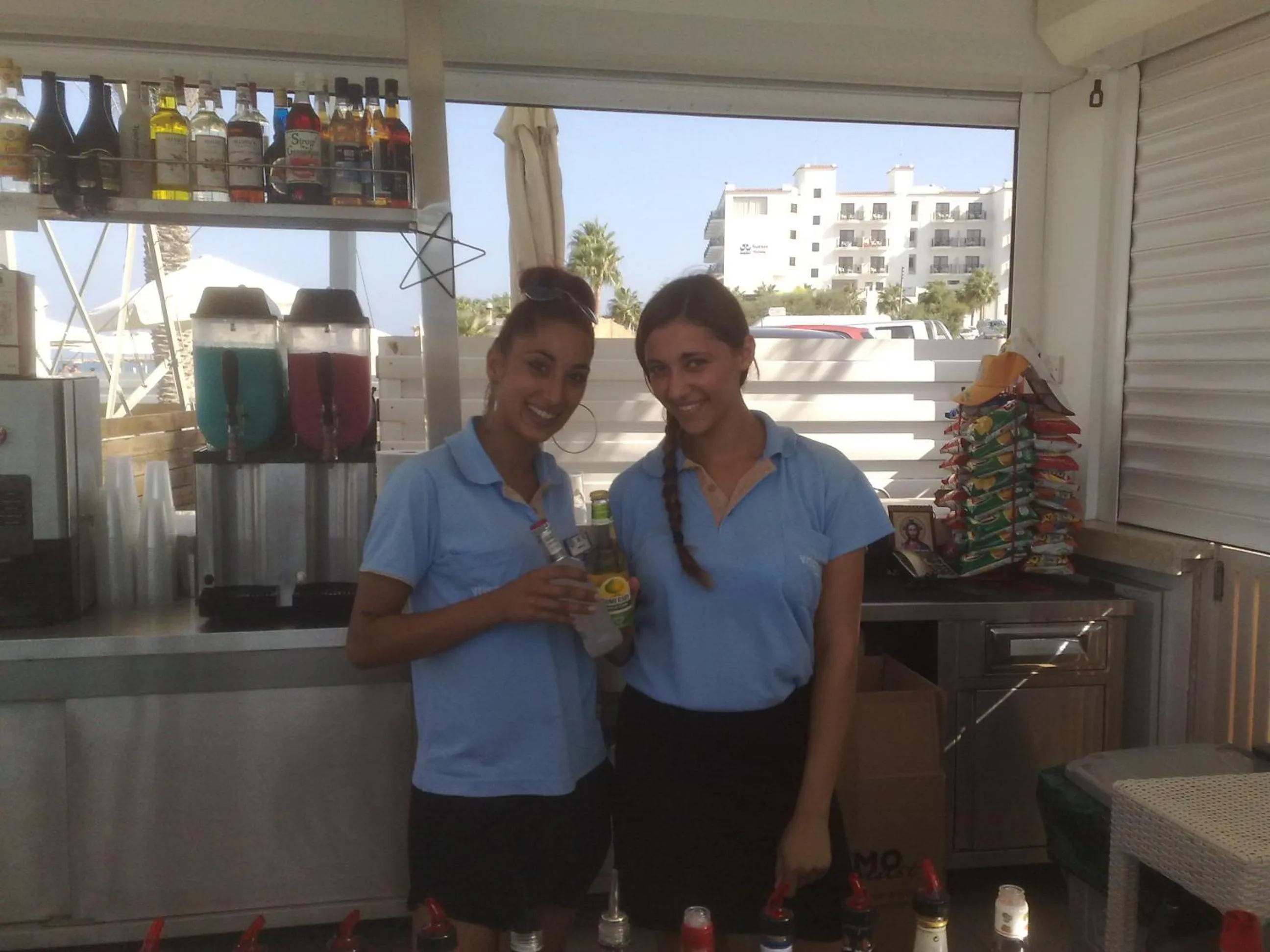 Staff in Vrissaki Beach Hotel