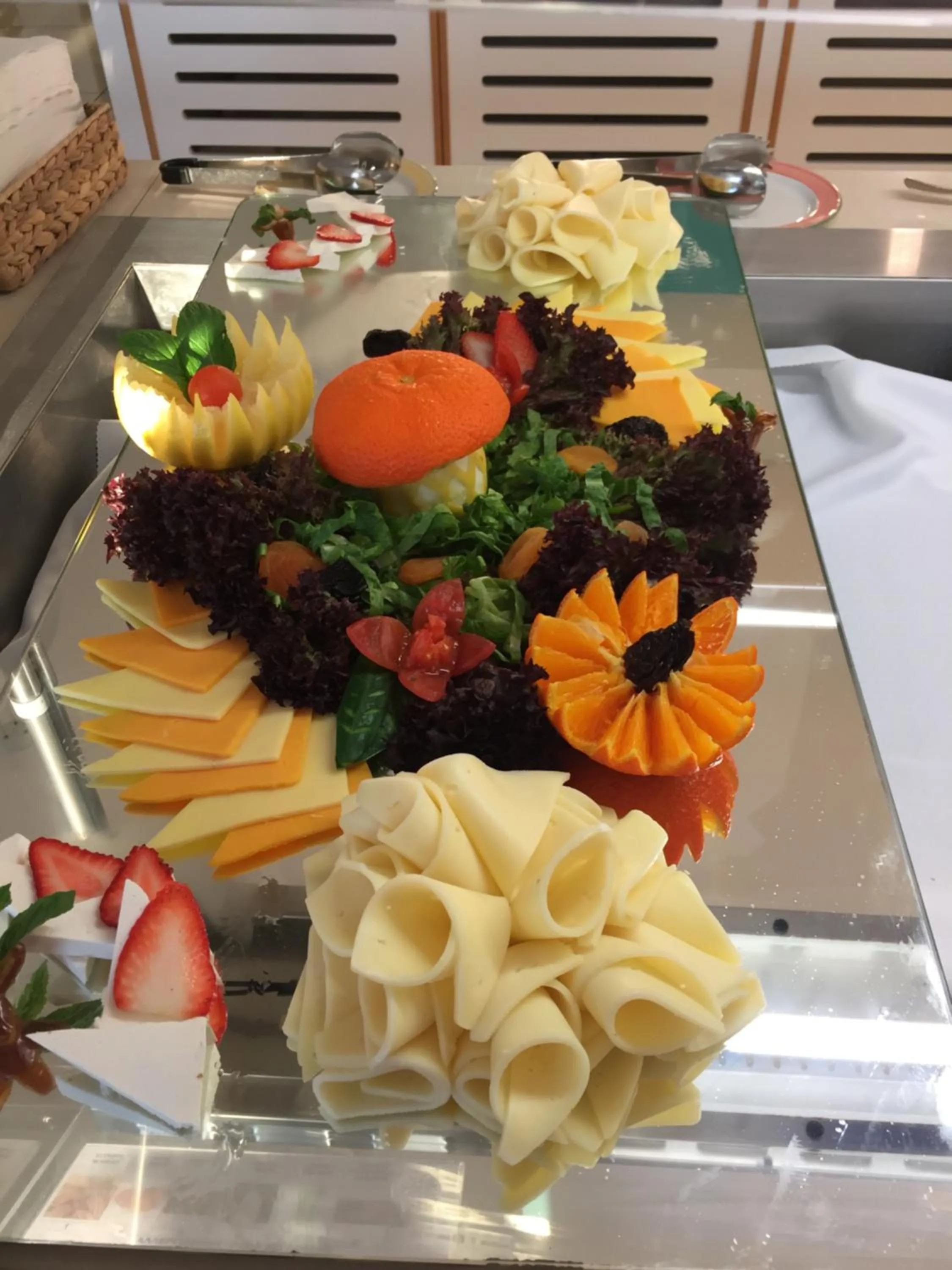 Buffet breakfast in Vrissaki Beach Hotel