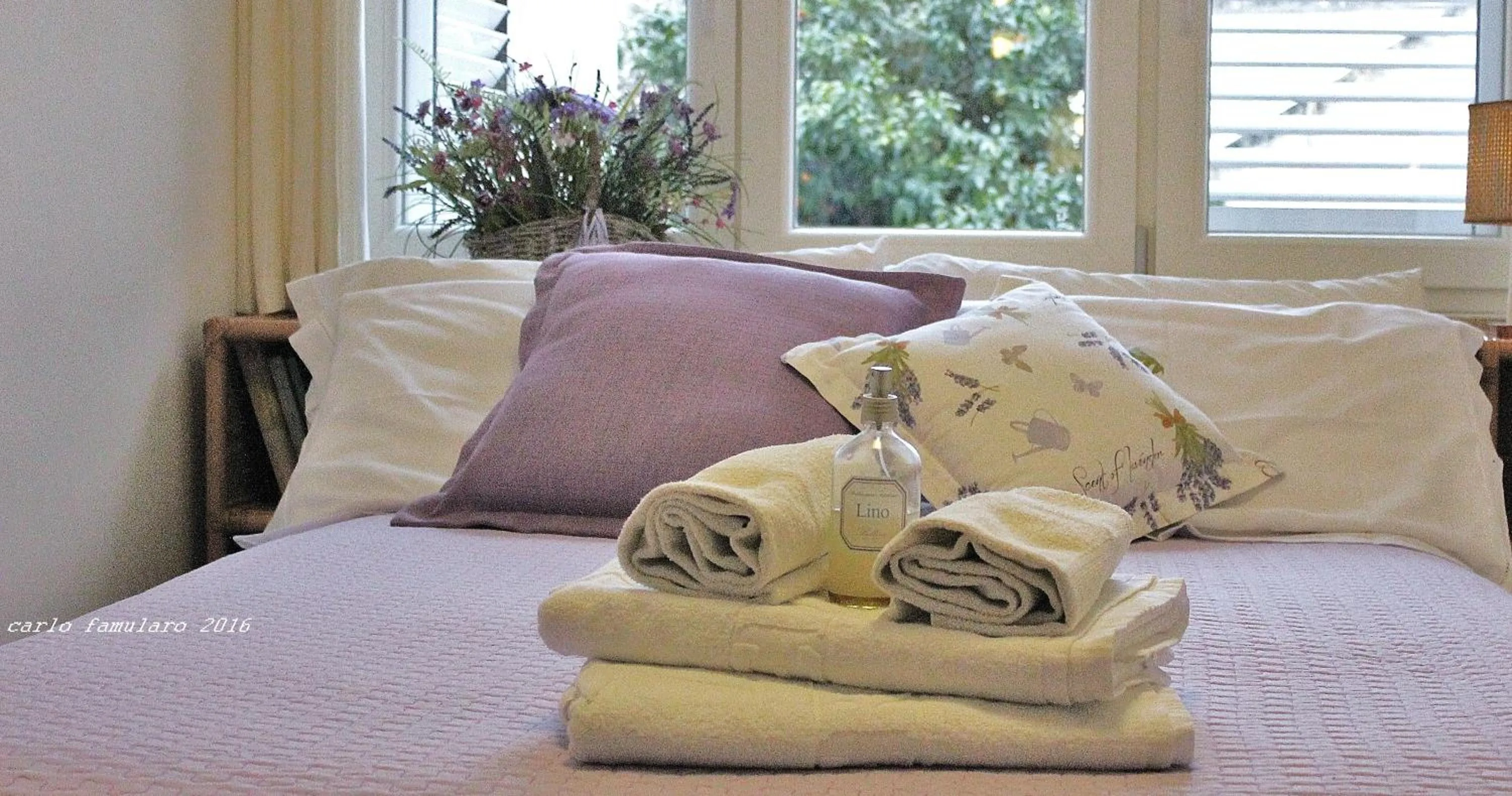 Decorative detail, Bed in Villa Apollo B&B