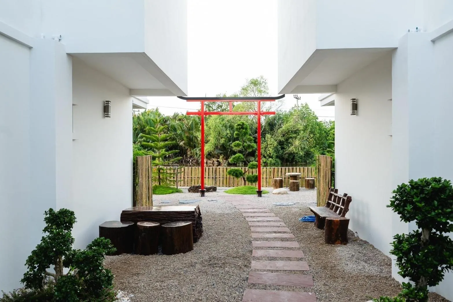 Patio in Yunoya Riverside Villa
