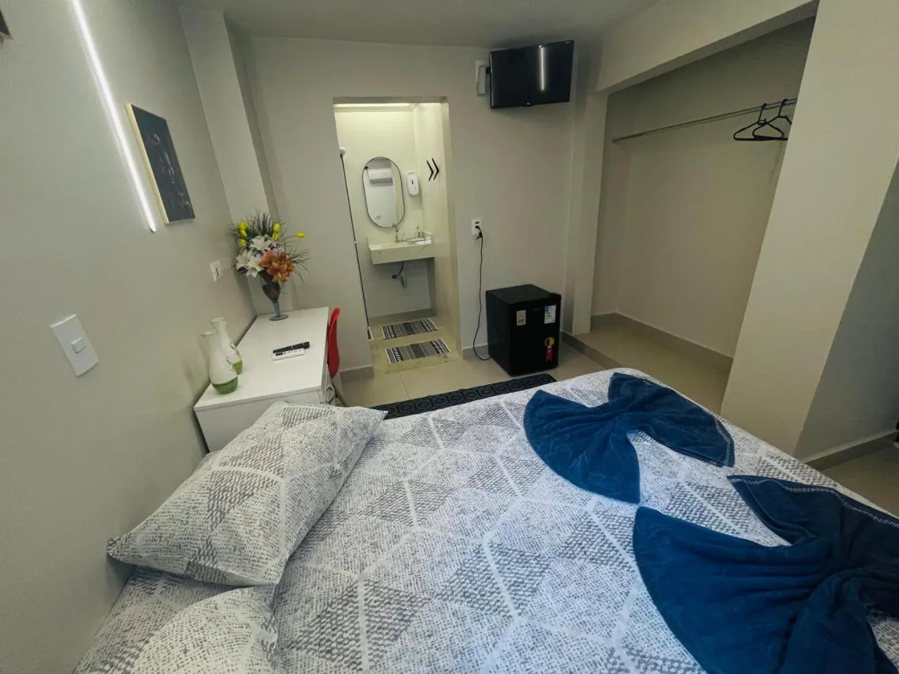 Bed in CASA HOTEL PIRACICABA