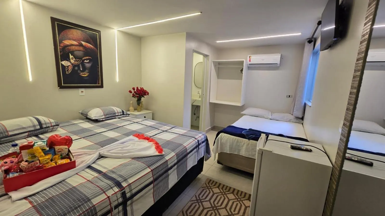 Bed in CASA HOTEL PIRACICABA