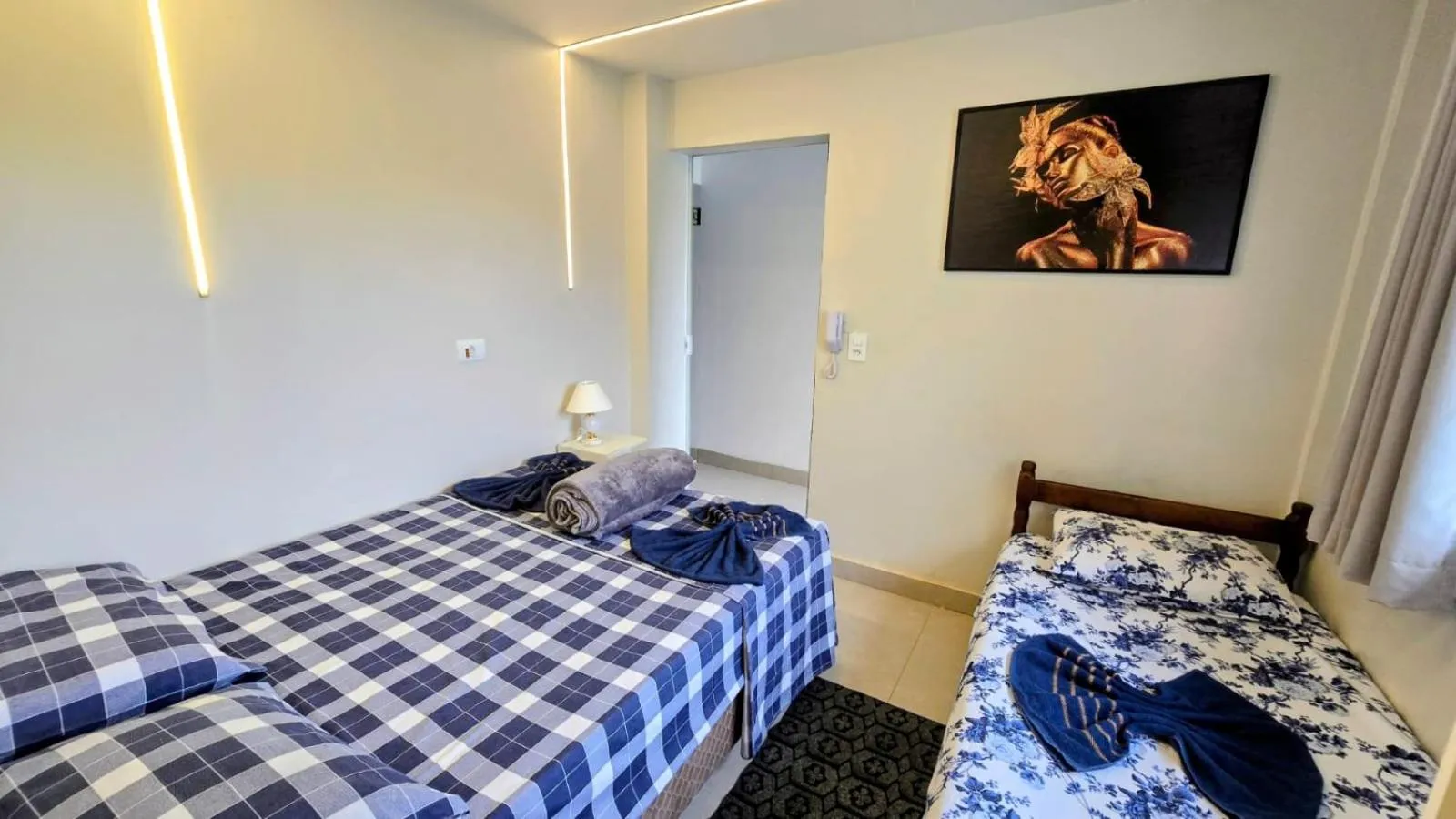 Bed in CASA HOTEL PIRACICABA