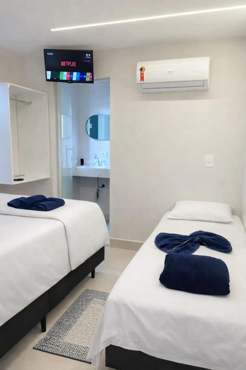 Bed in CASA HOTEL PIRACICABA