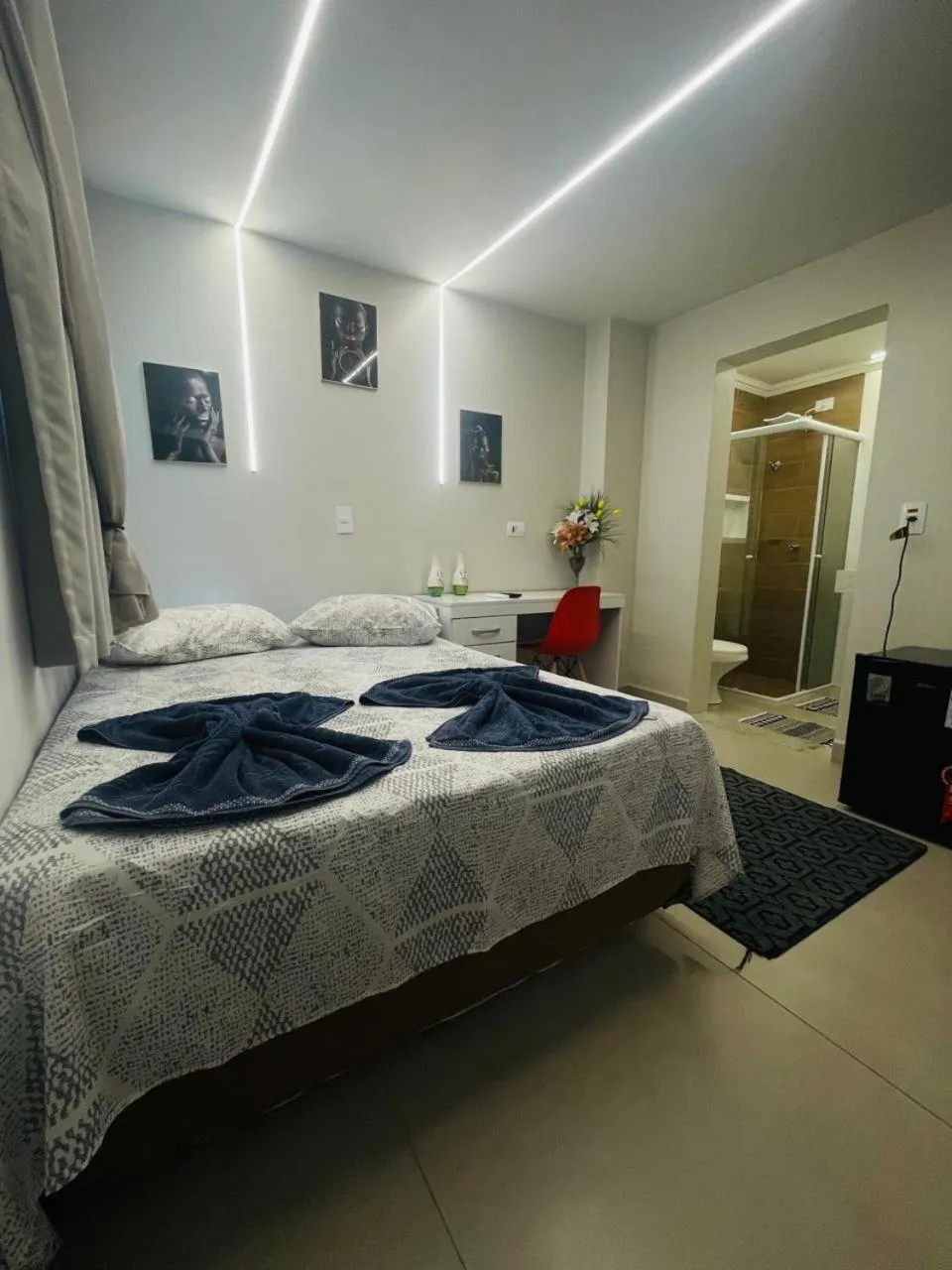 Bed in CASA HOTEL PIRACICABA