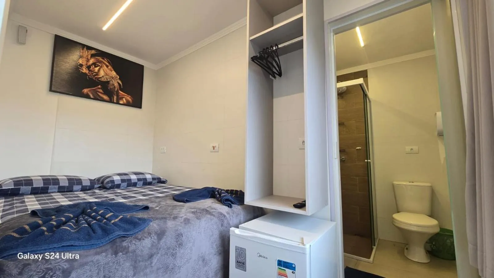 Bed in CASA HOTEL PIRACICABA