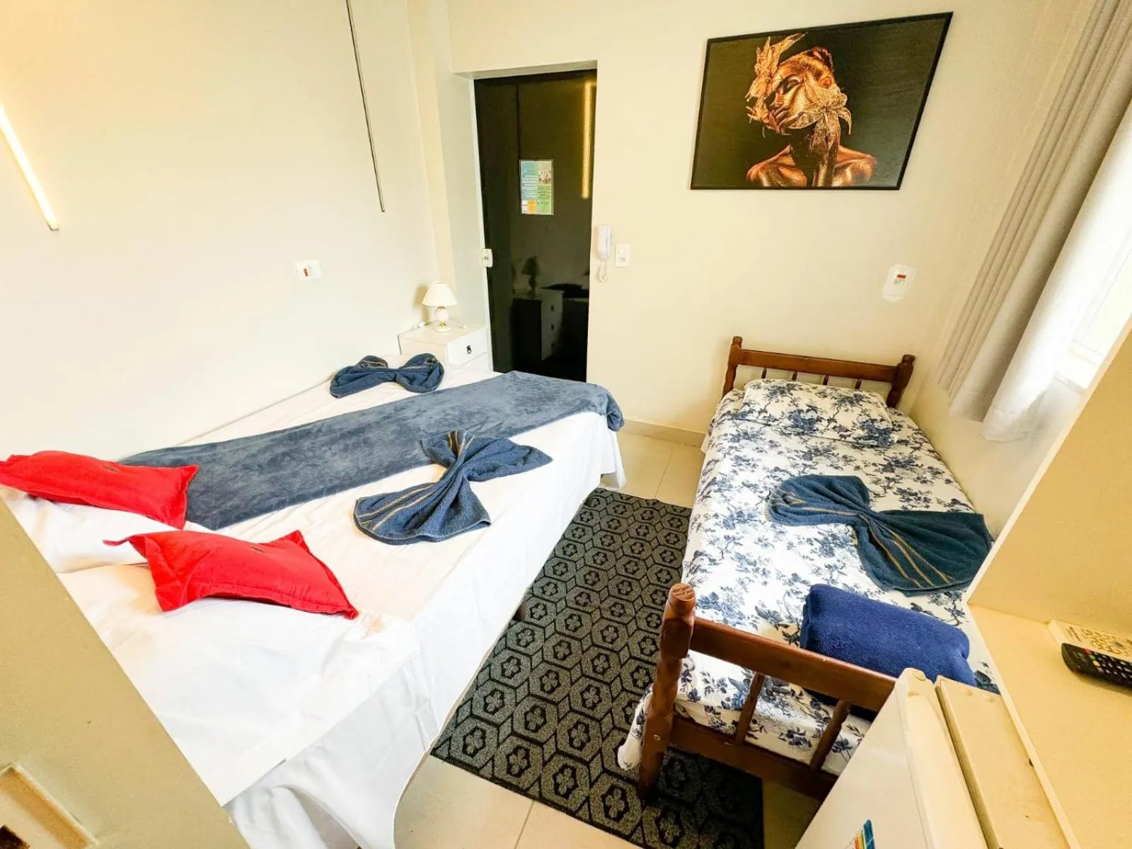 Bed in CASA HOTEL PIRACICABA