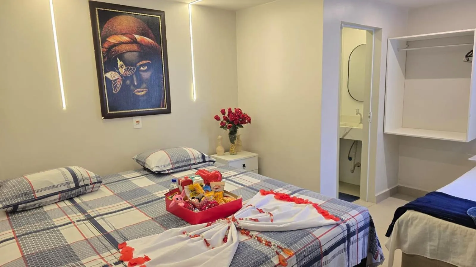 Bed in CASA HOTEL PIRACICABA