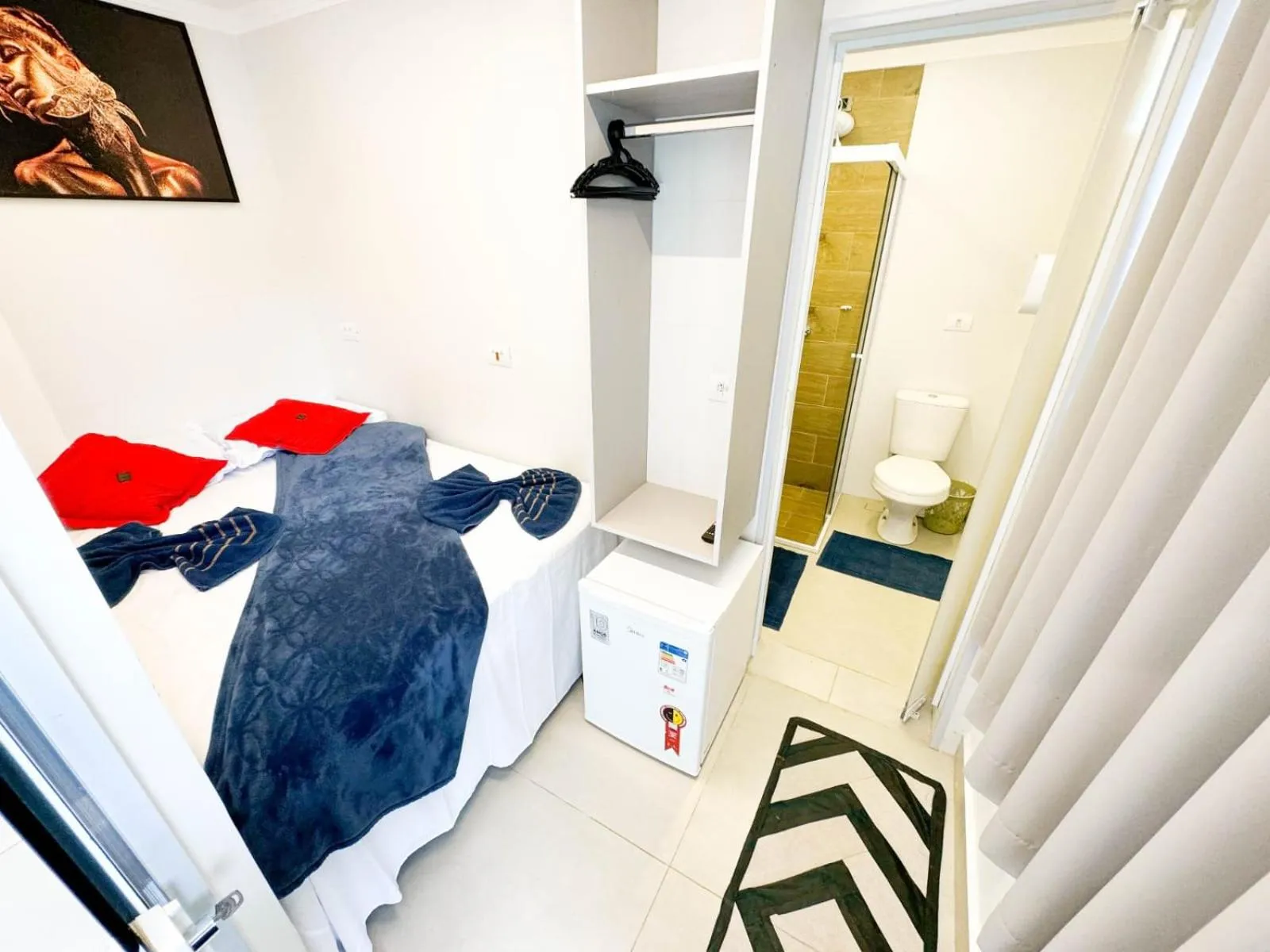 Bed in CASA HOTEL PIRACICABA