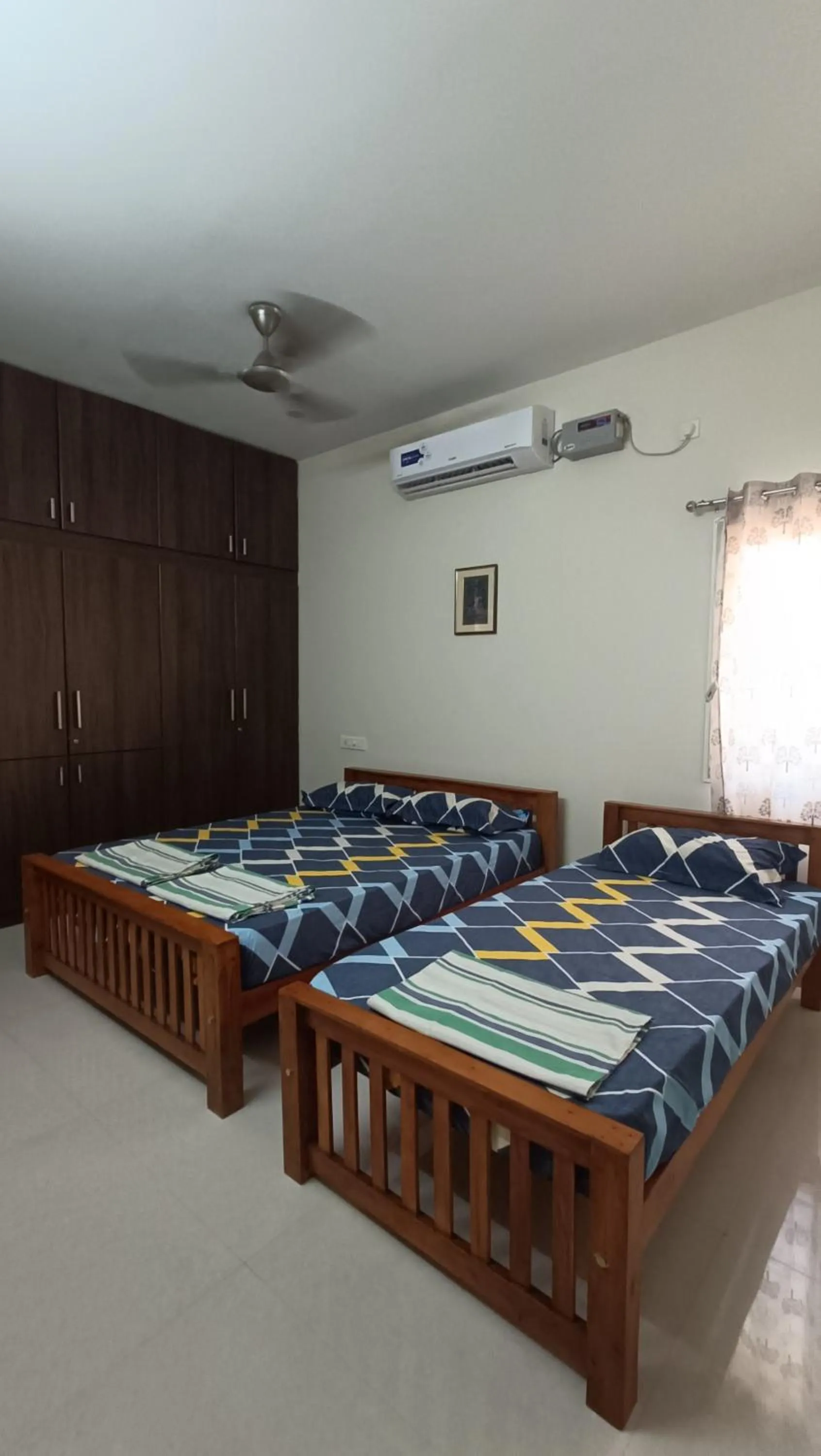 Bedroom, Bed in Shantham Service Apartments, Indumanagar, Coimbatore