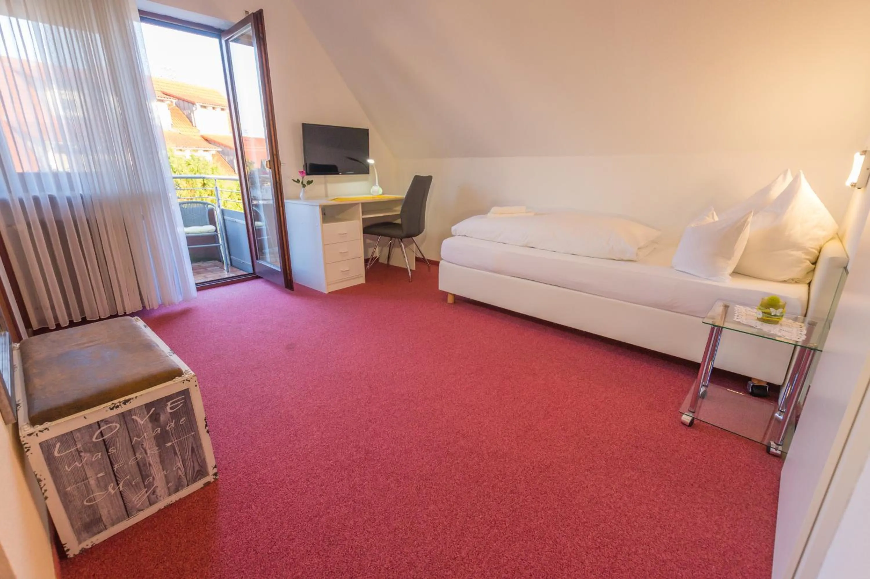 Bed in Hotel Rosengarten