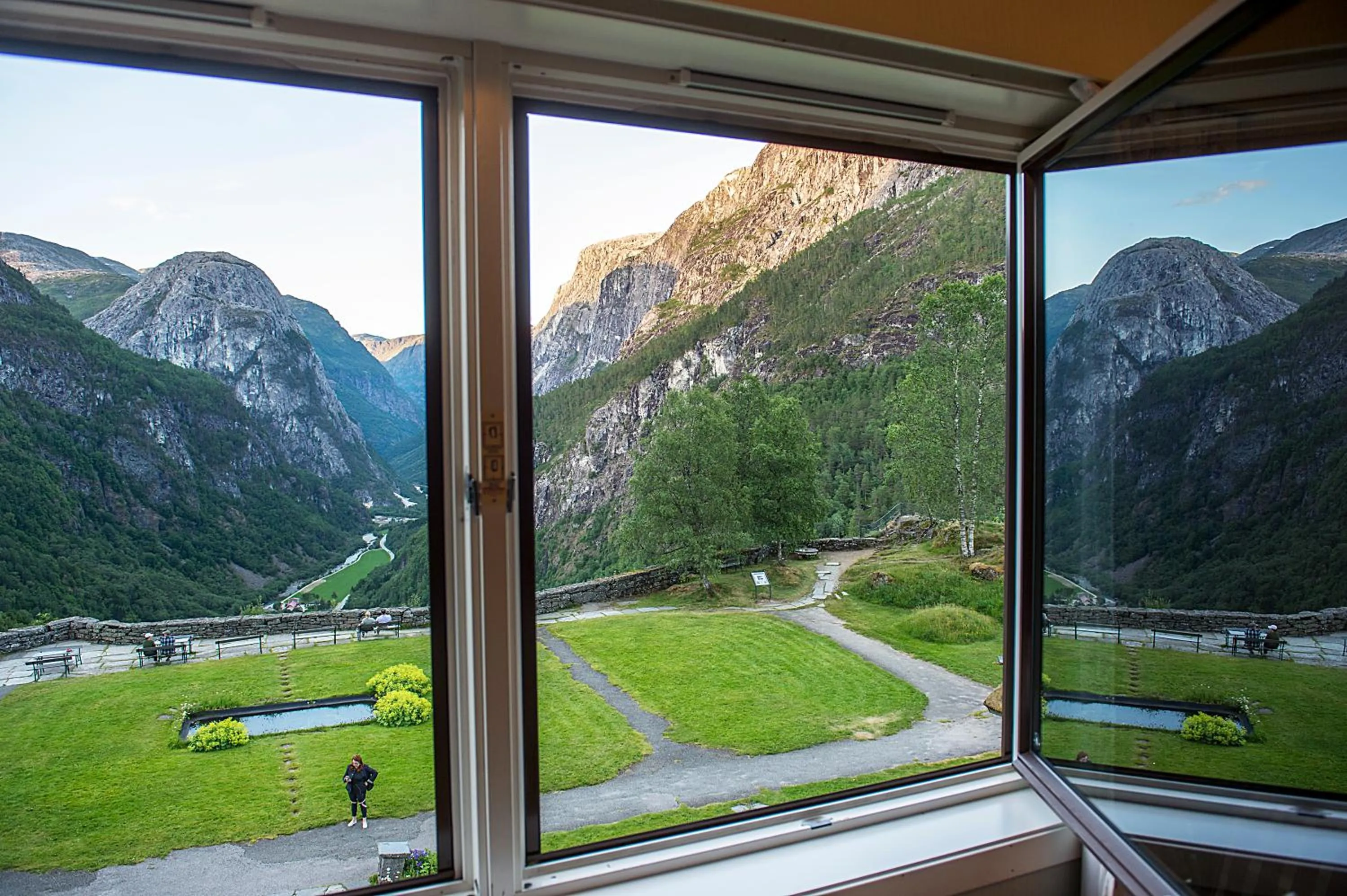 Garden view in Stalheim Hotel