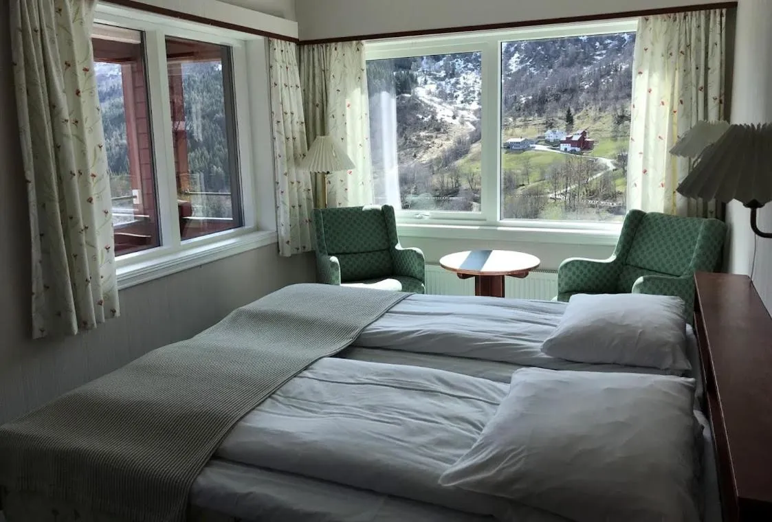 Bedroom, Bed in Stalheim Hotel