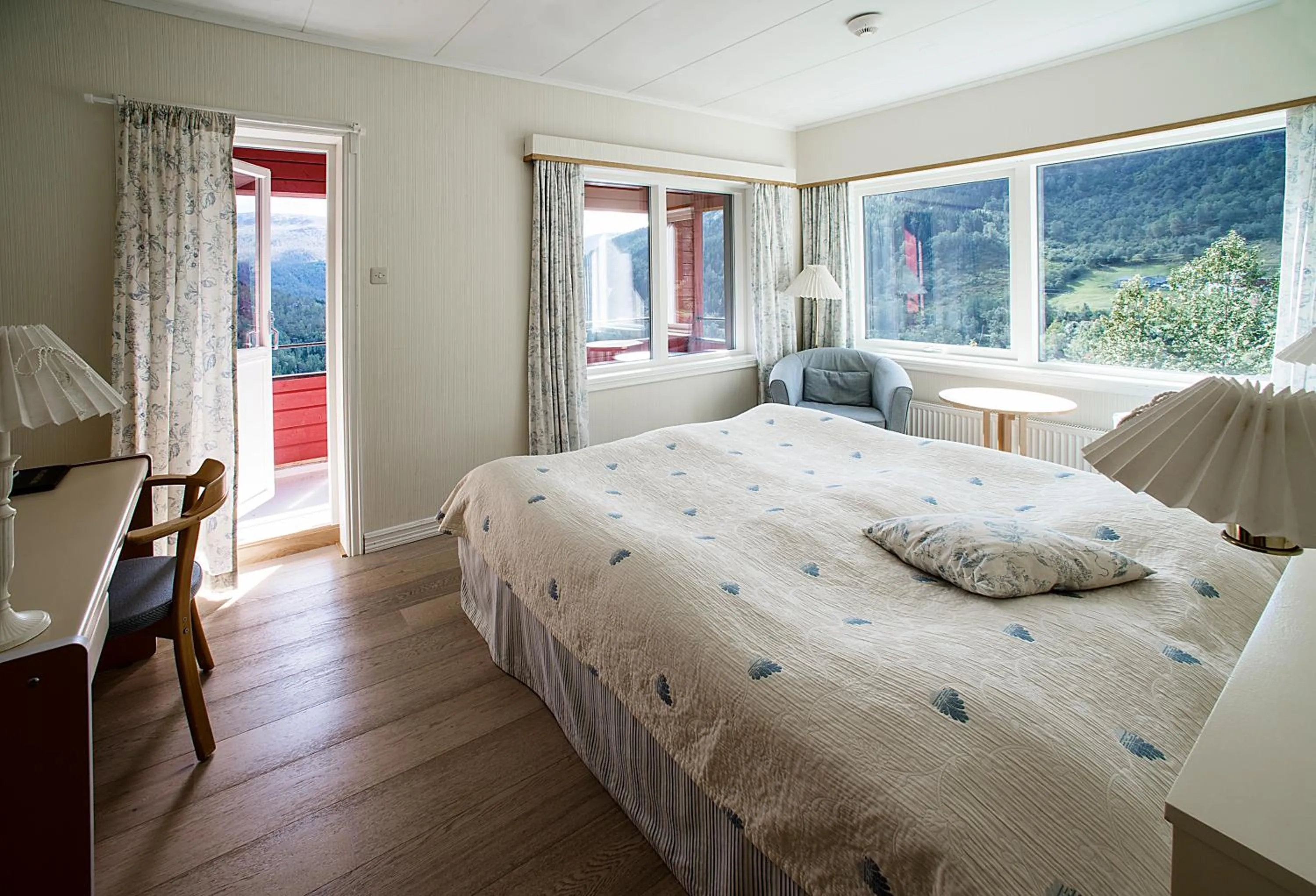 Bedroom, Bed in Stalheim Hotel