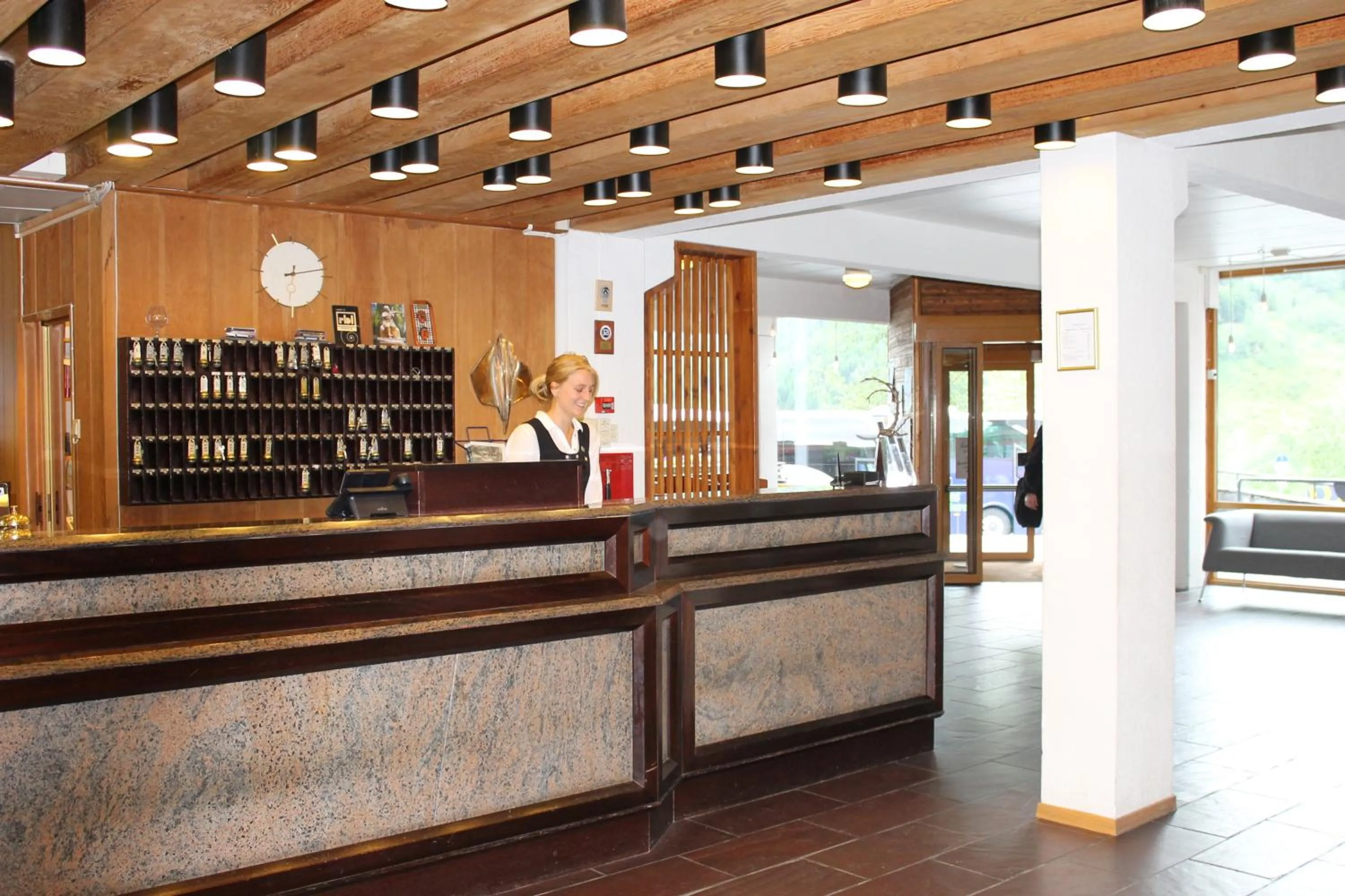 Lobby or reception in Stalheim Hotel