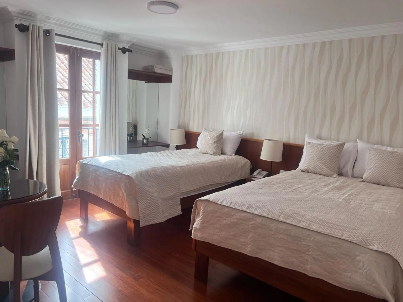 Bed in VIRREYES HOTEL