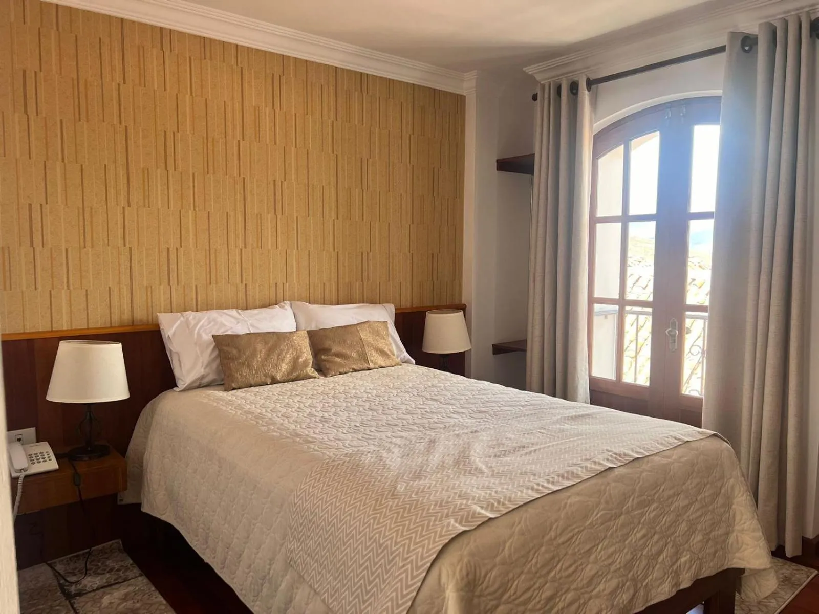 Bed in VIRREYES HOTEL