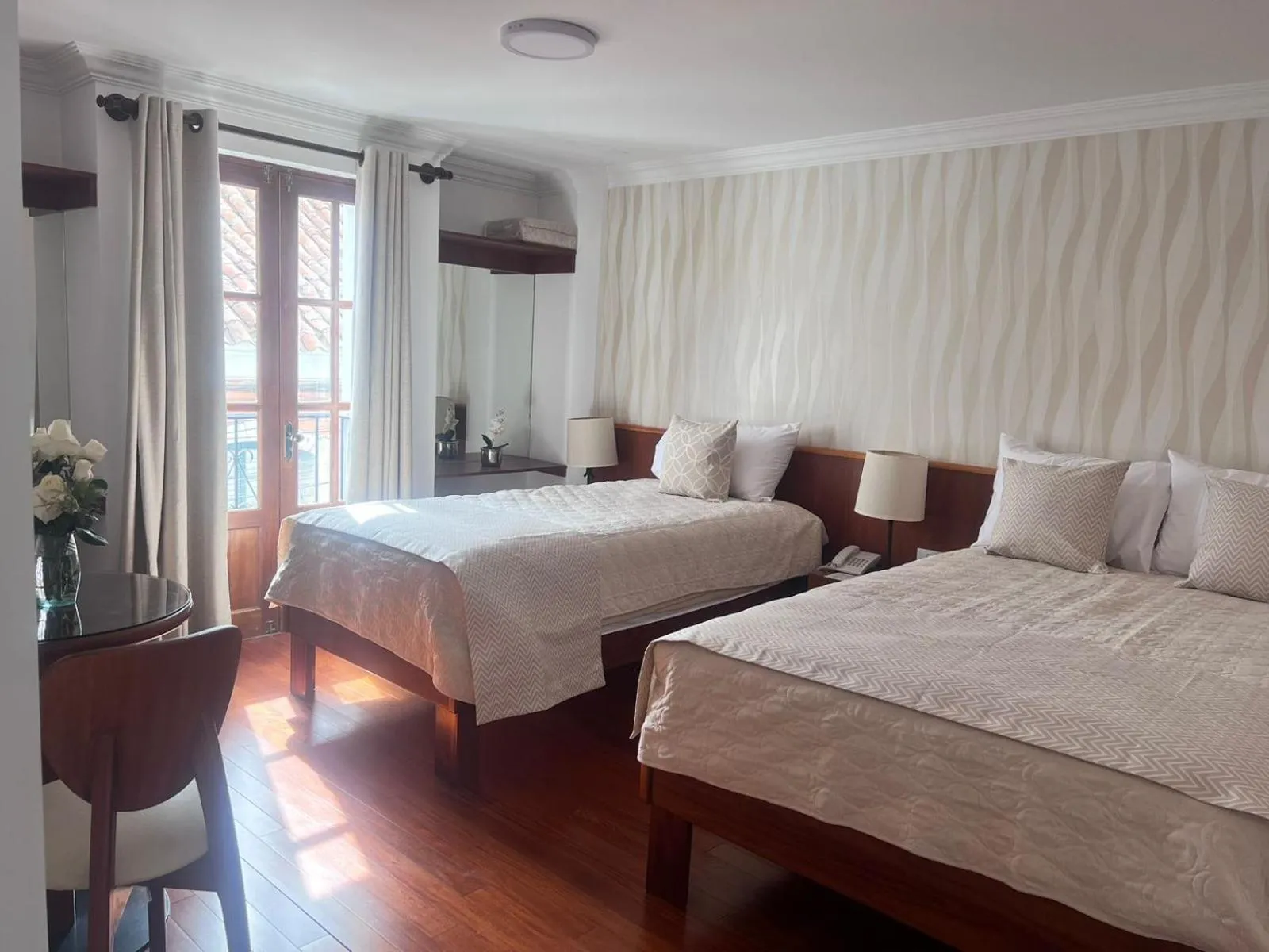 Bed in VIRREYES HOTEL