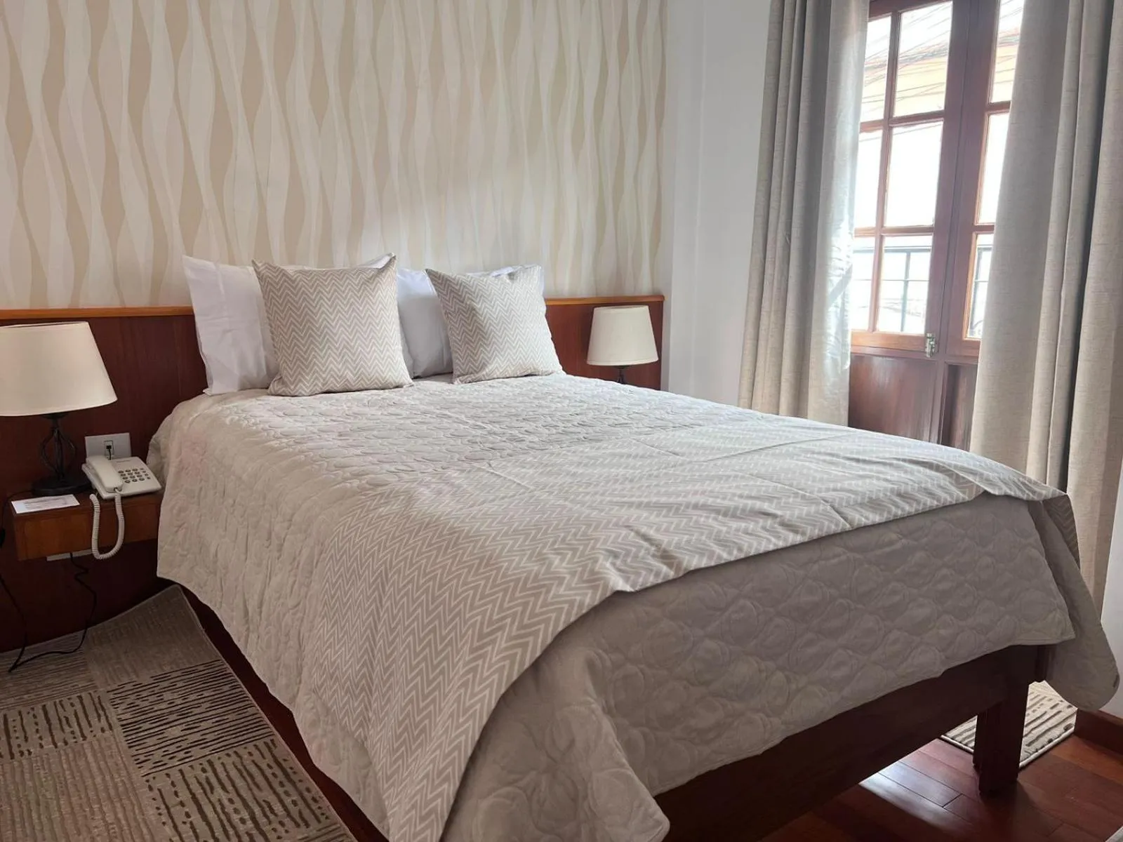 Bed in VIRREYES HOTEL