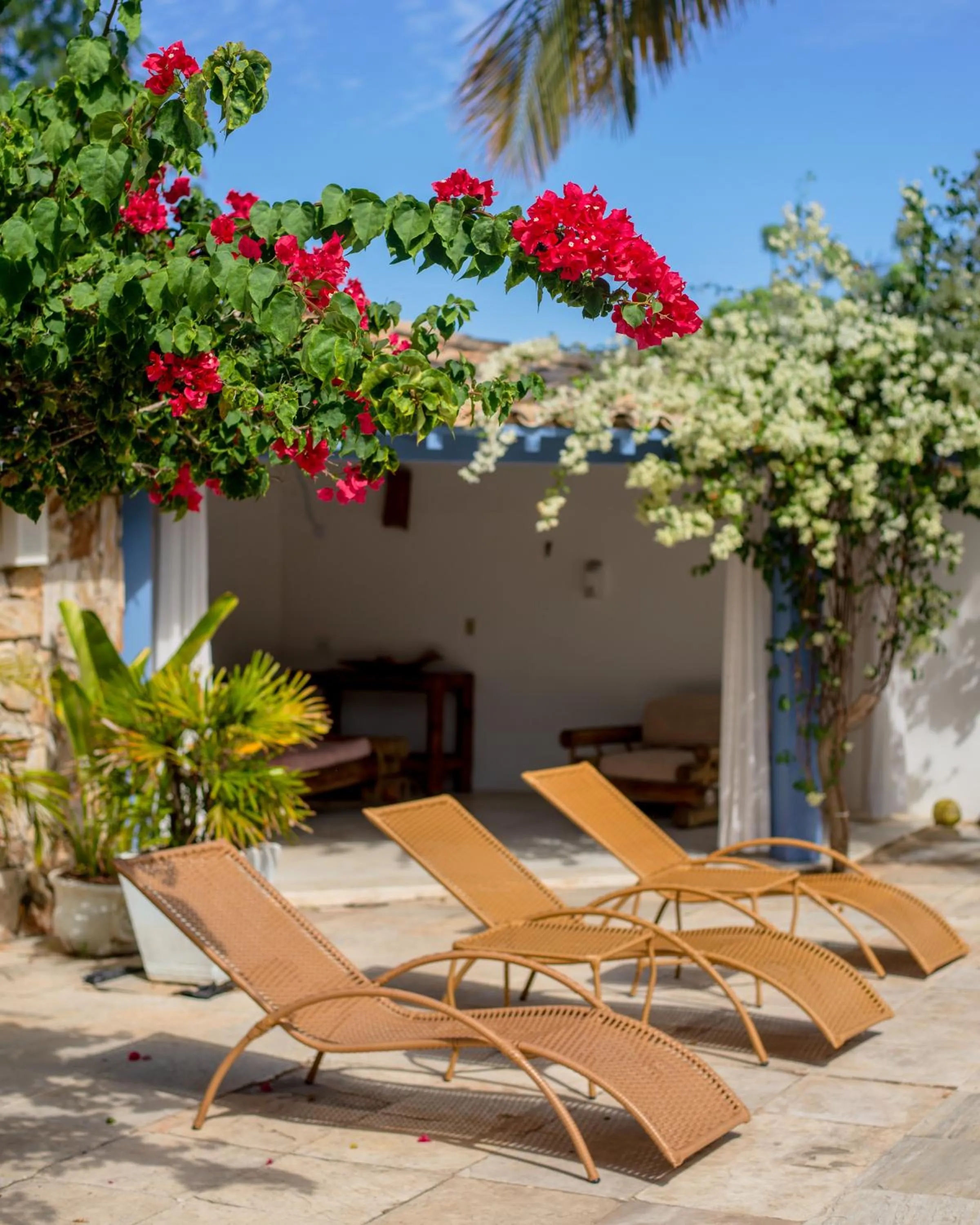 Communal lounge/ TV room in Pousada Vila Capri