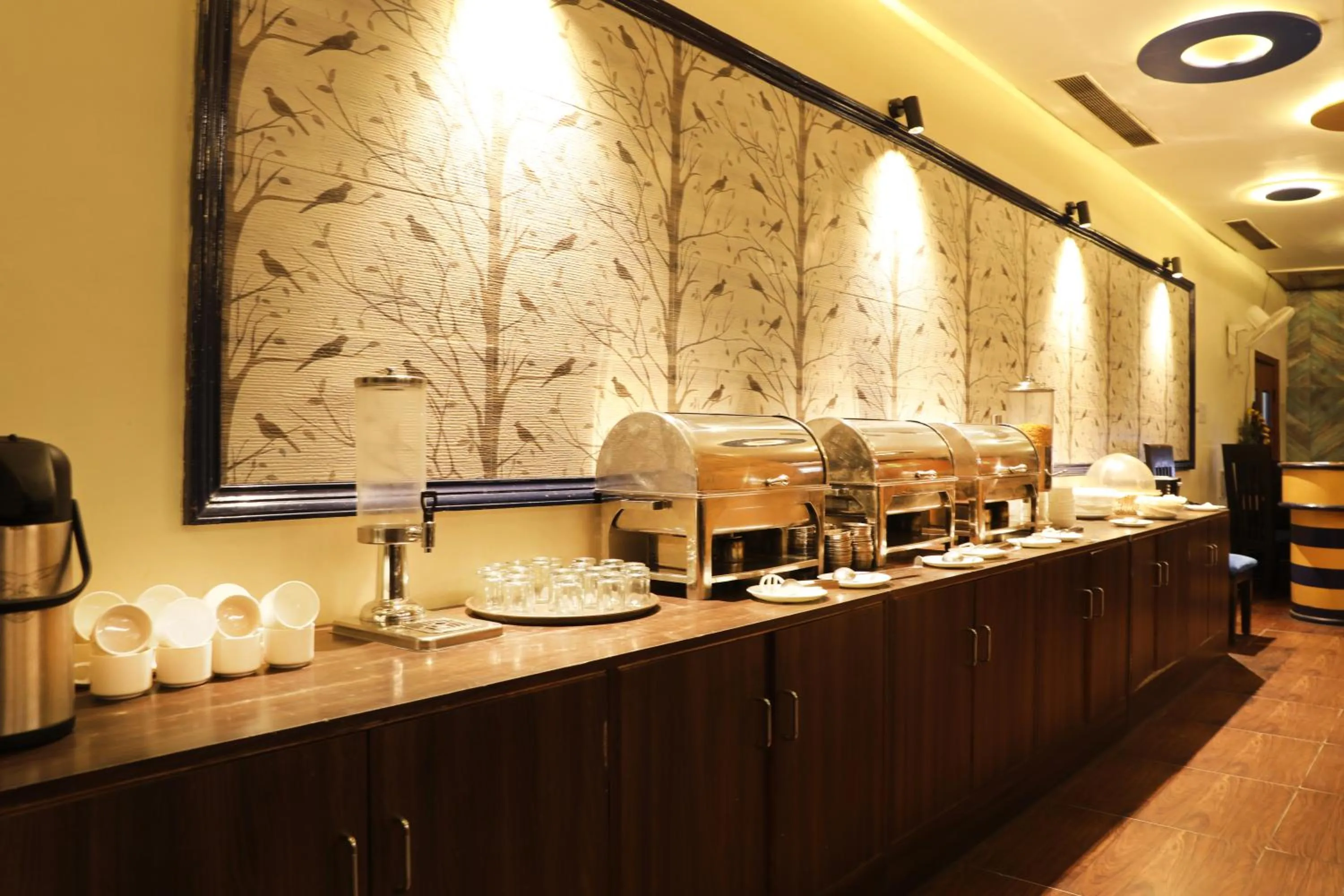 Buffet breakfast in The Byke Boutique - Hotel Grassfield, Jaipur