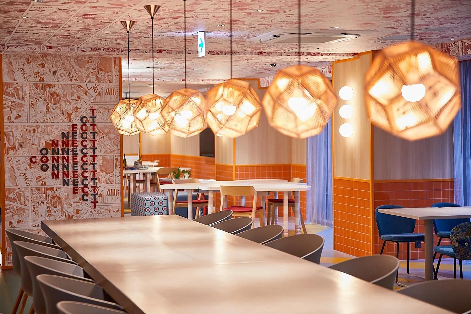 Communal lounge/ TV room in lyf Ginza Tokyo