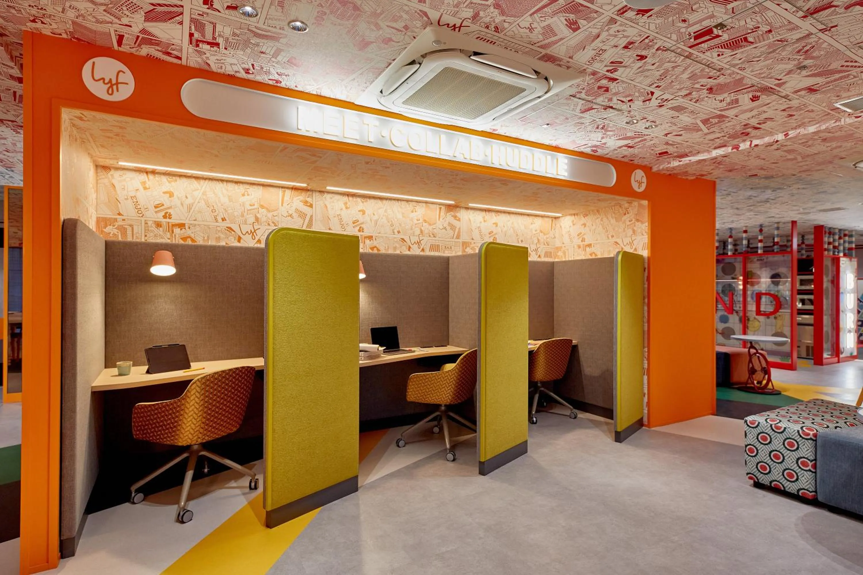 Communal lounge/ TV room in lyf Ginza Tokyo