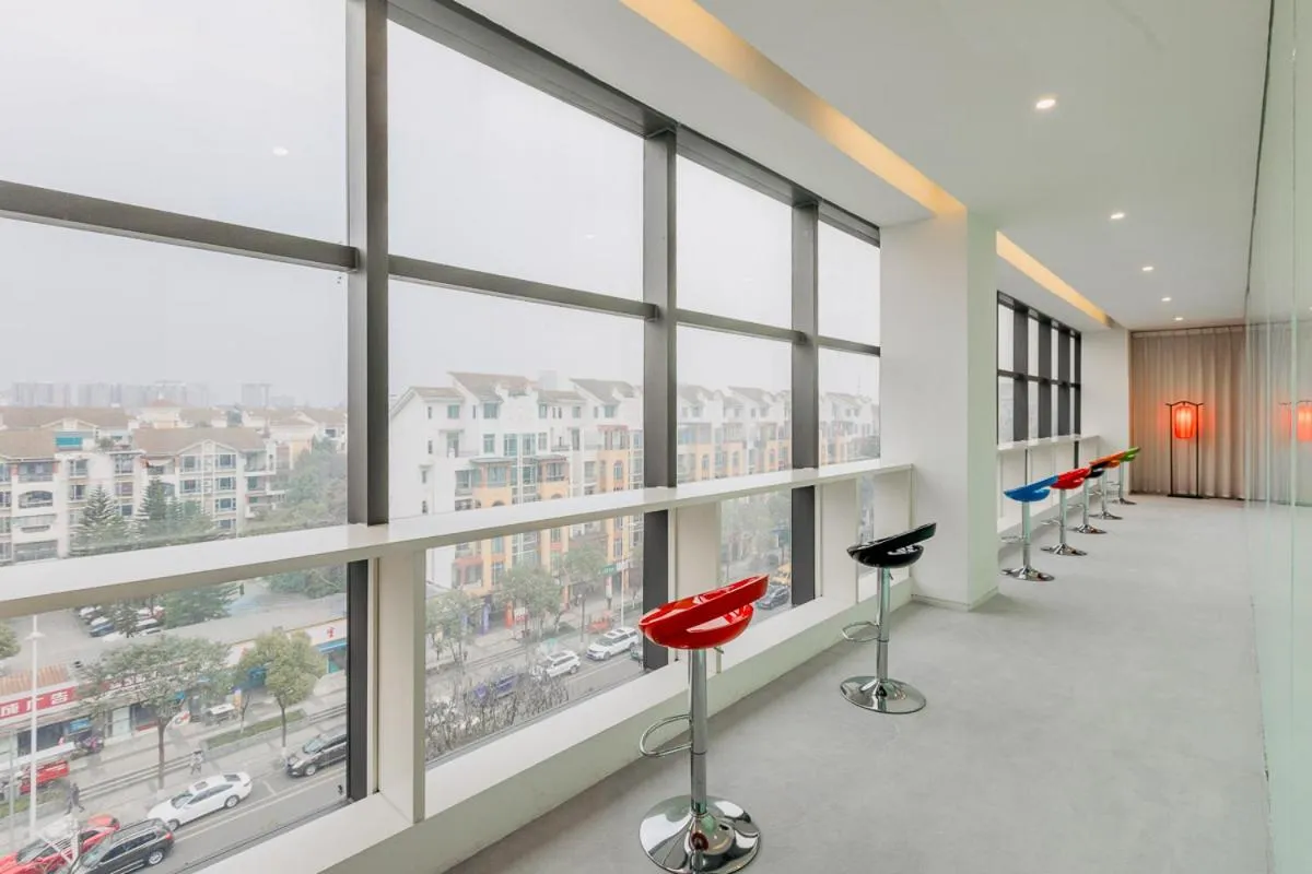 Living room in Chengdu Chengshe Hotel - Wenjiang University Town Southwest Caida Branch