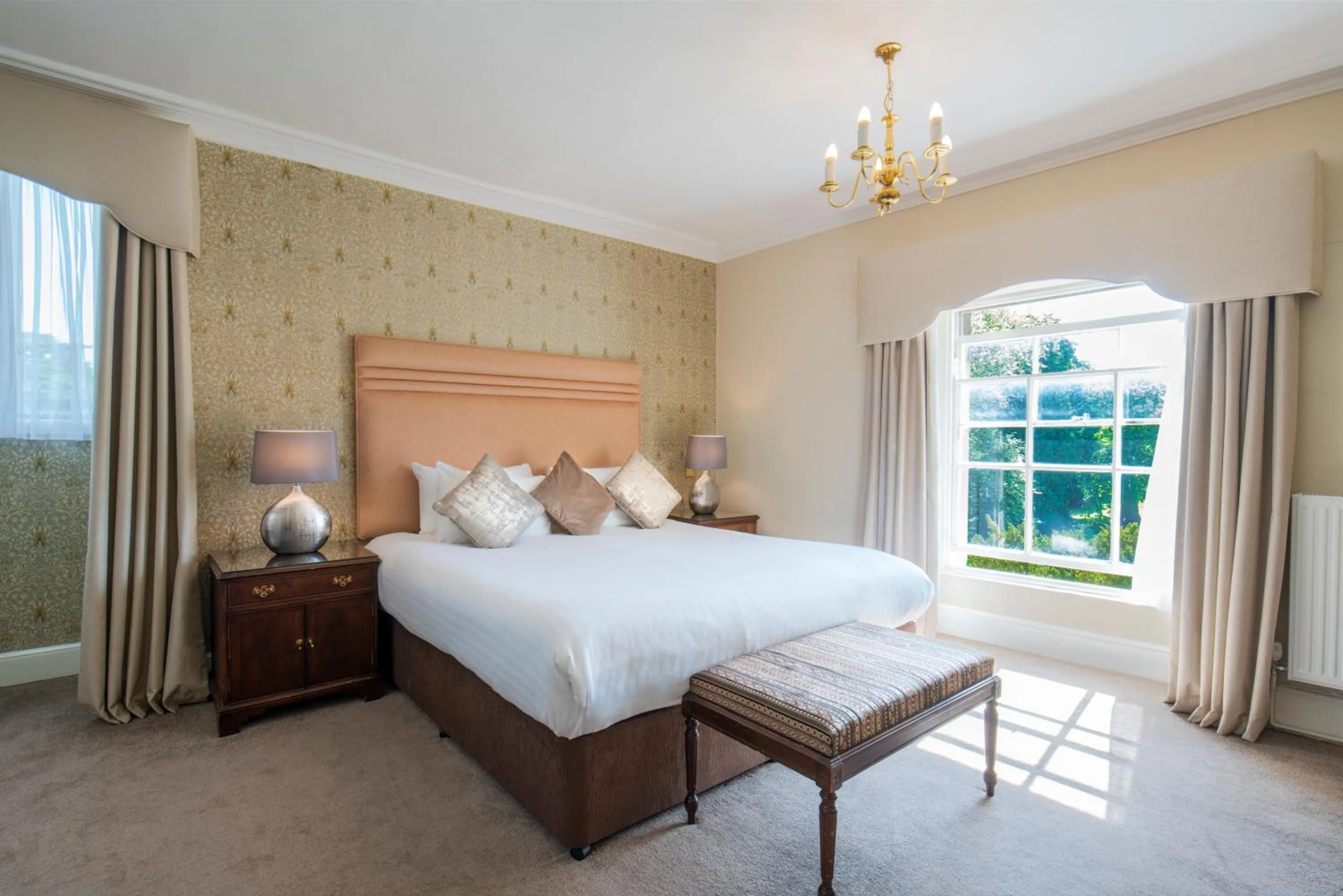 Bed in Orton Hall Hotel & Spa