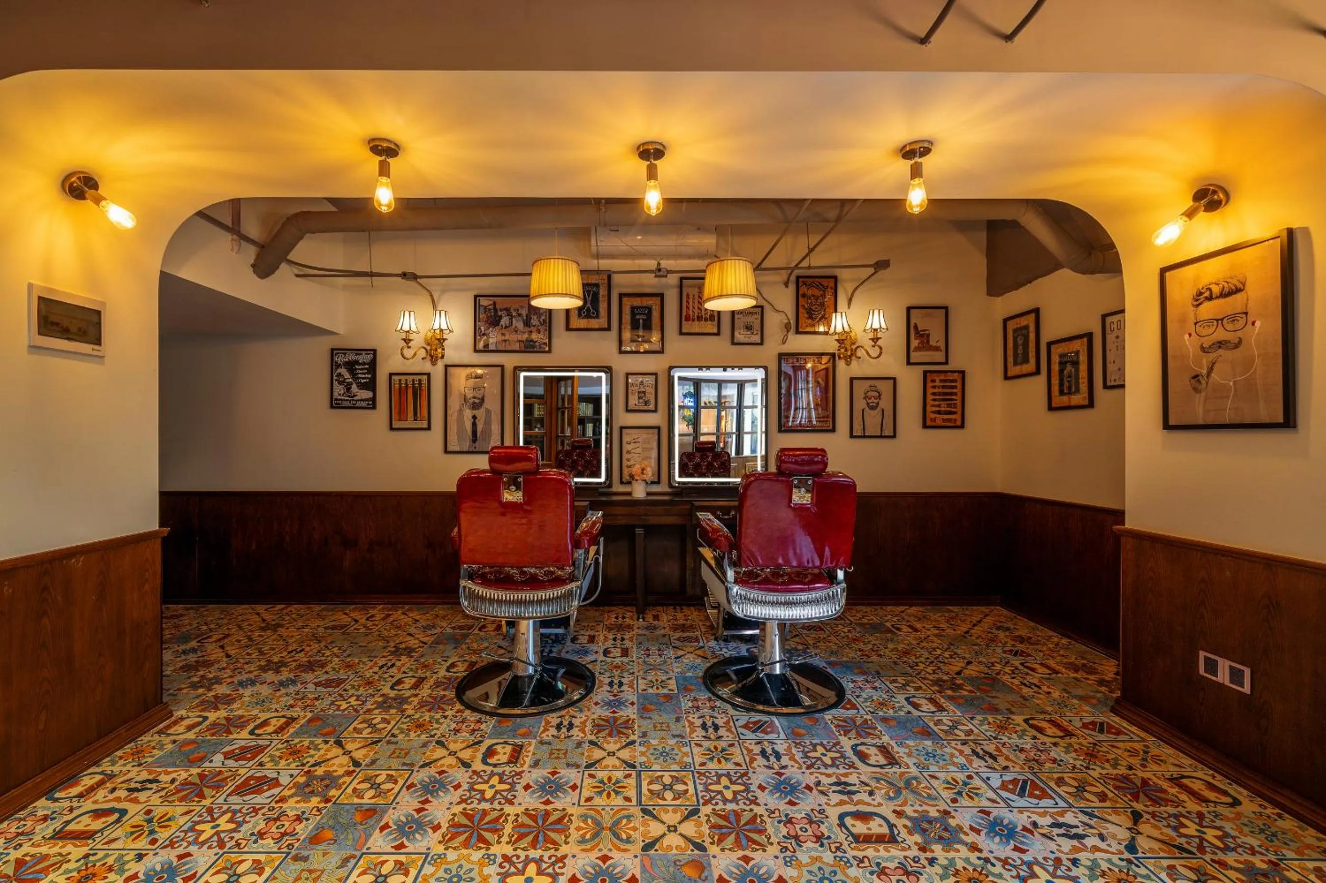 Seating area in JAMES JOYCE COFFETEI- Guangzhou Beijing Road Metro Station Pedestrian Street Branch