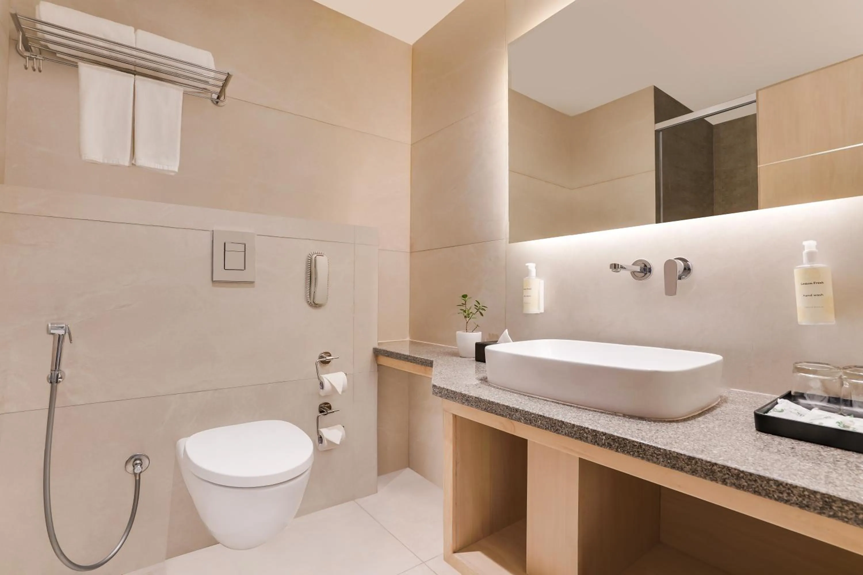 Bathroom in Lemon Tree Hotel, Haridwar