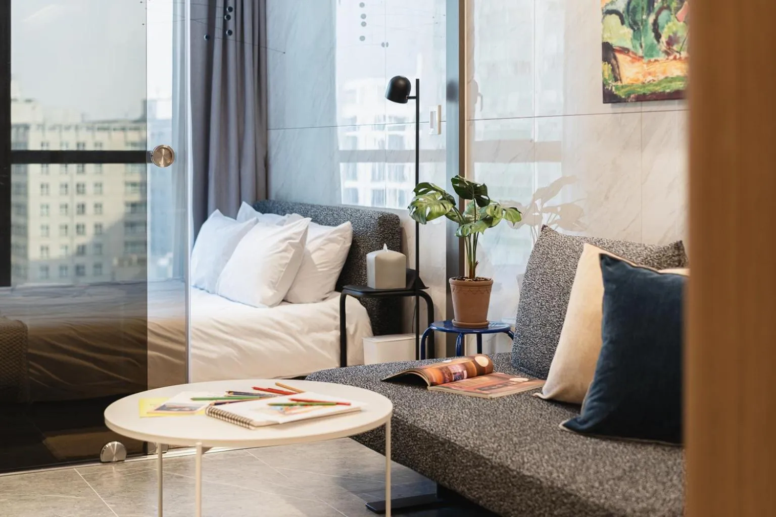 Living room in Le Collective Gangnam SAC Roium