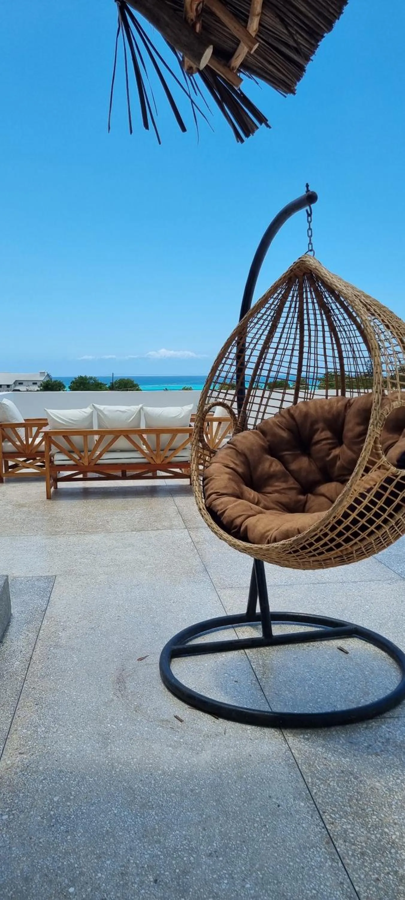 Seating area in Terry's Villa Nungwi