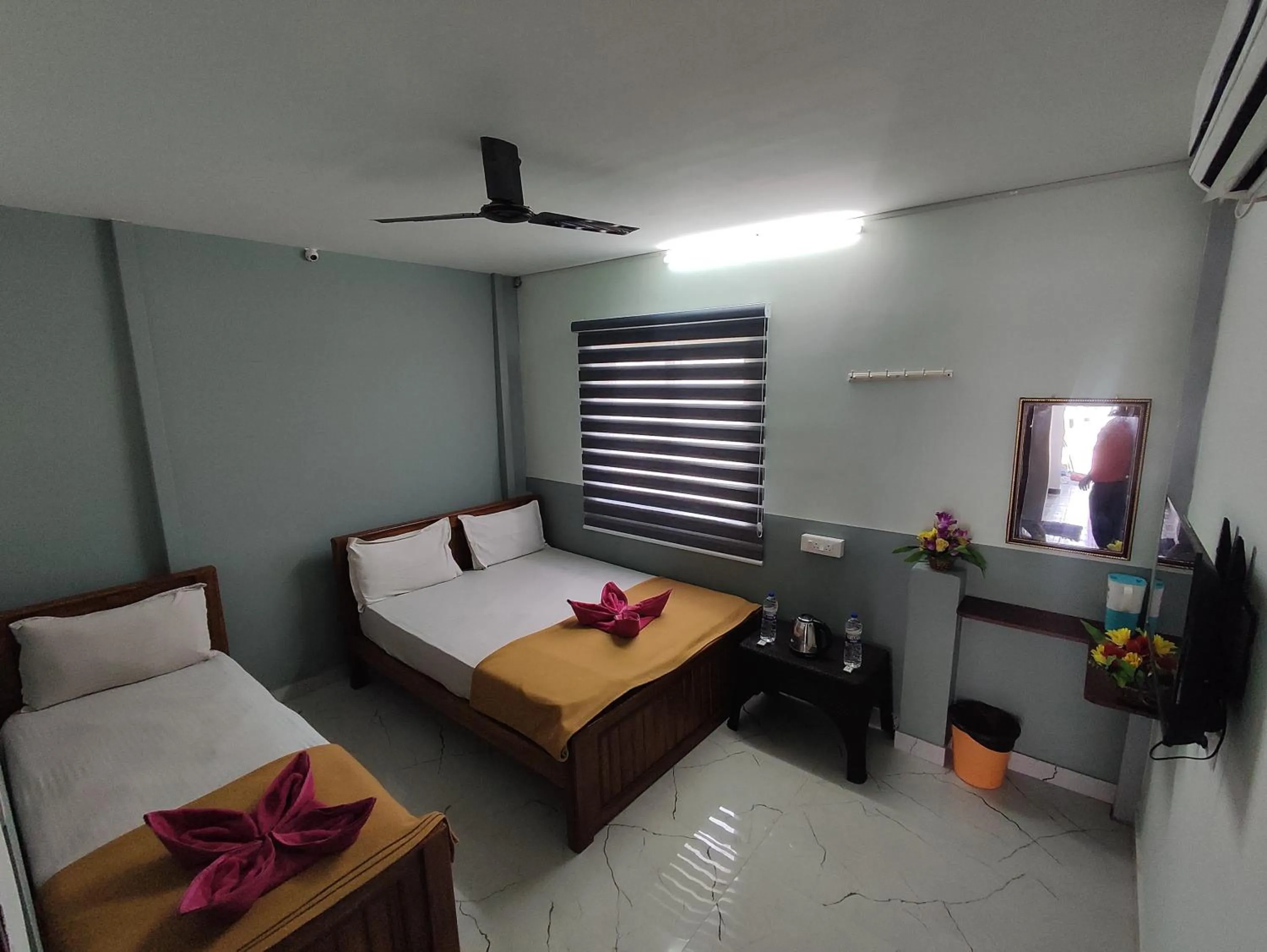 Bed in Sri Aksha Residency